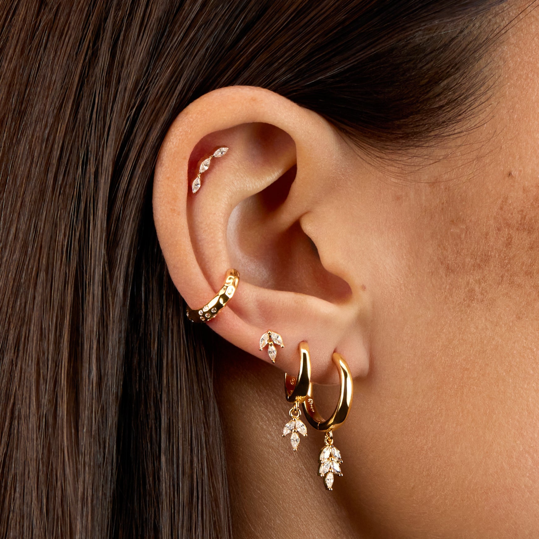 Earcuff Panthère Blanche