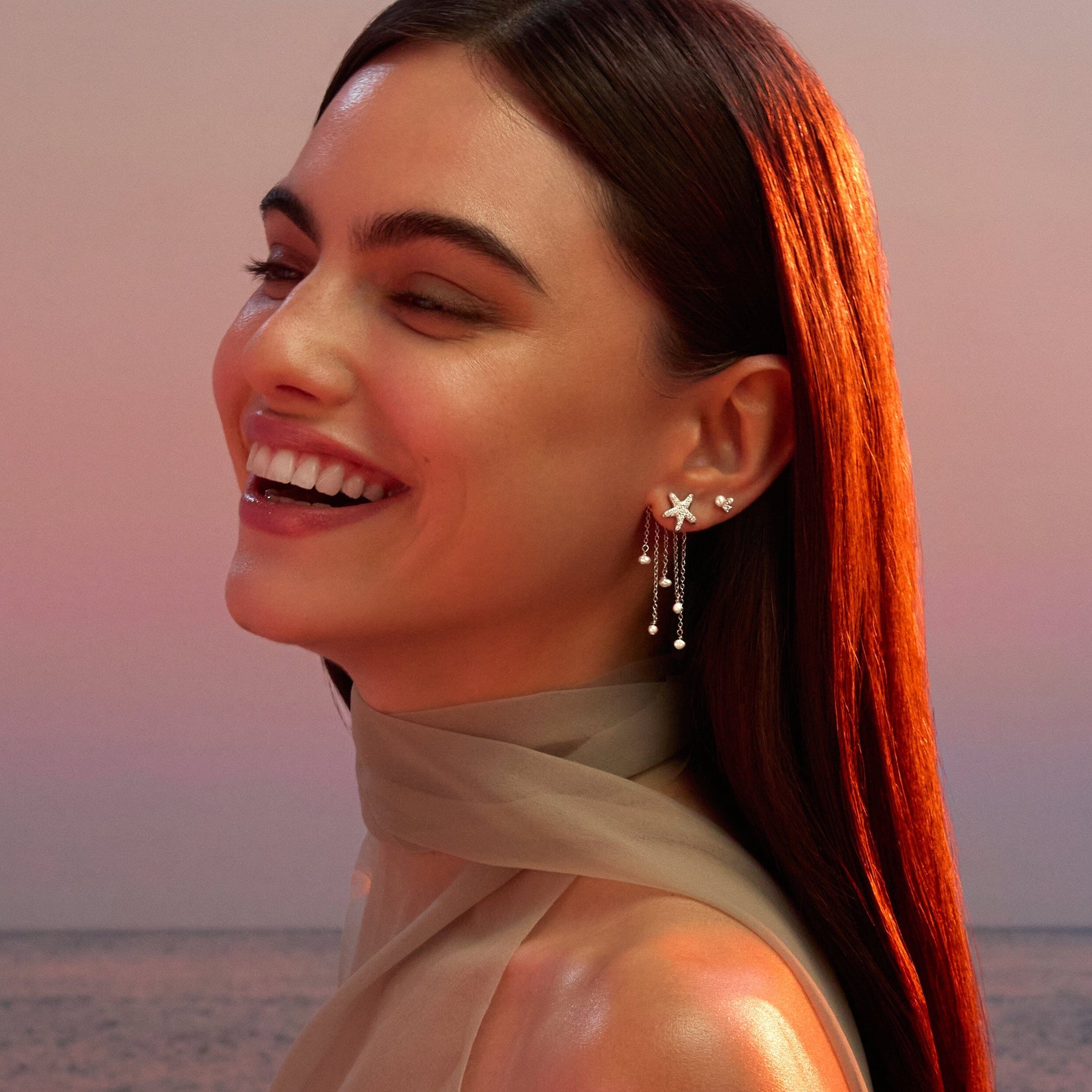 Petite Ariel Puce Nébuleuse Bijoux