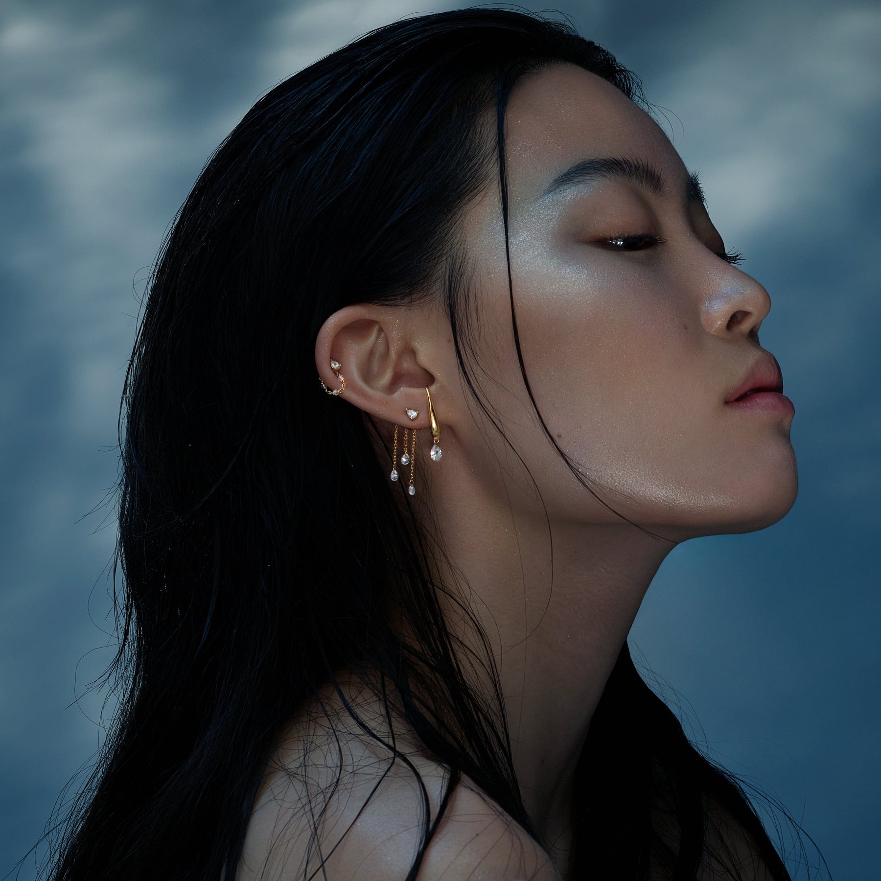 Boucle Cléo Puce Nébuleuse Bijoux
