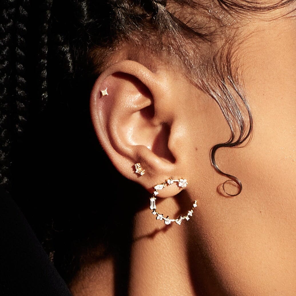 Muse Titane Barre Nébuleuse Bijoux