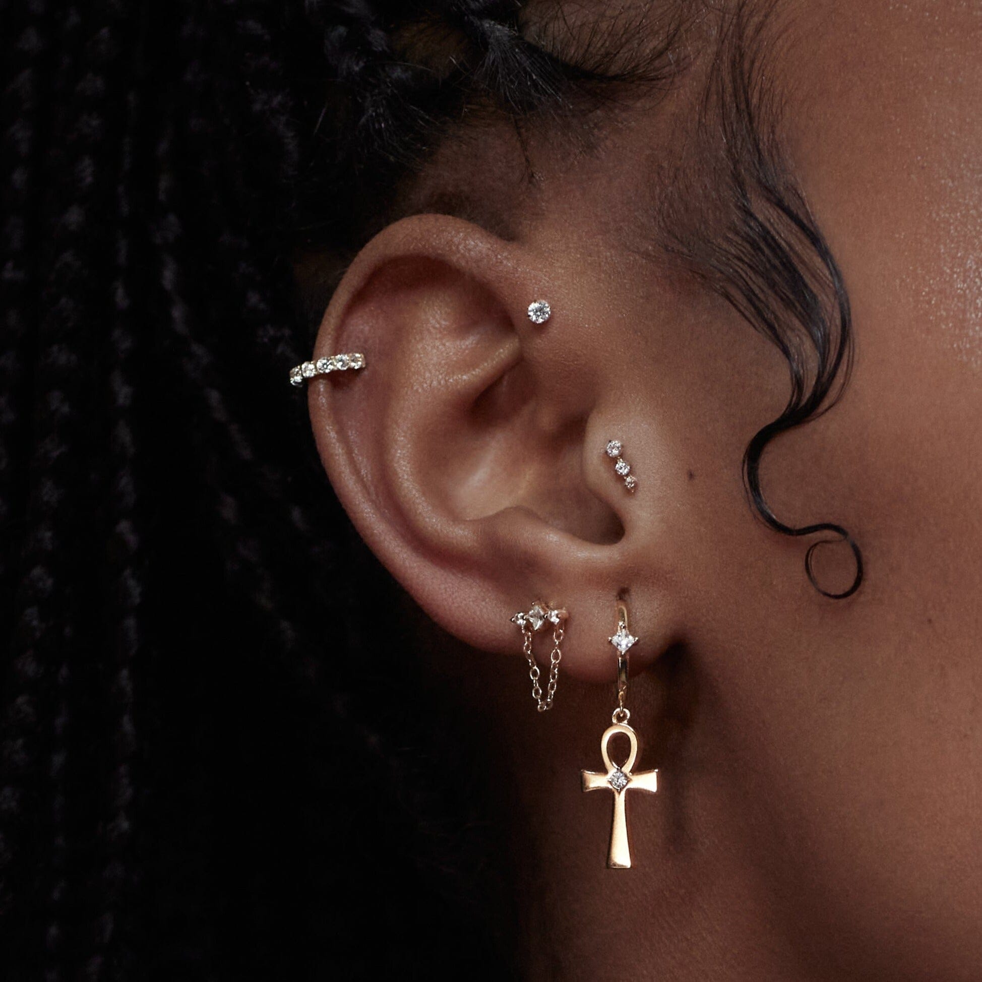 Diana Titane Anneau Nébuleuse Bijoux