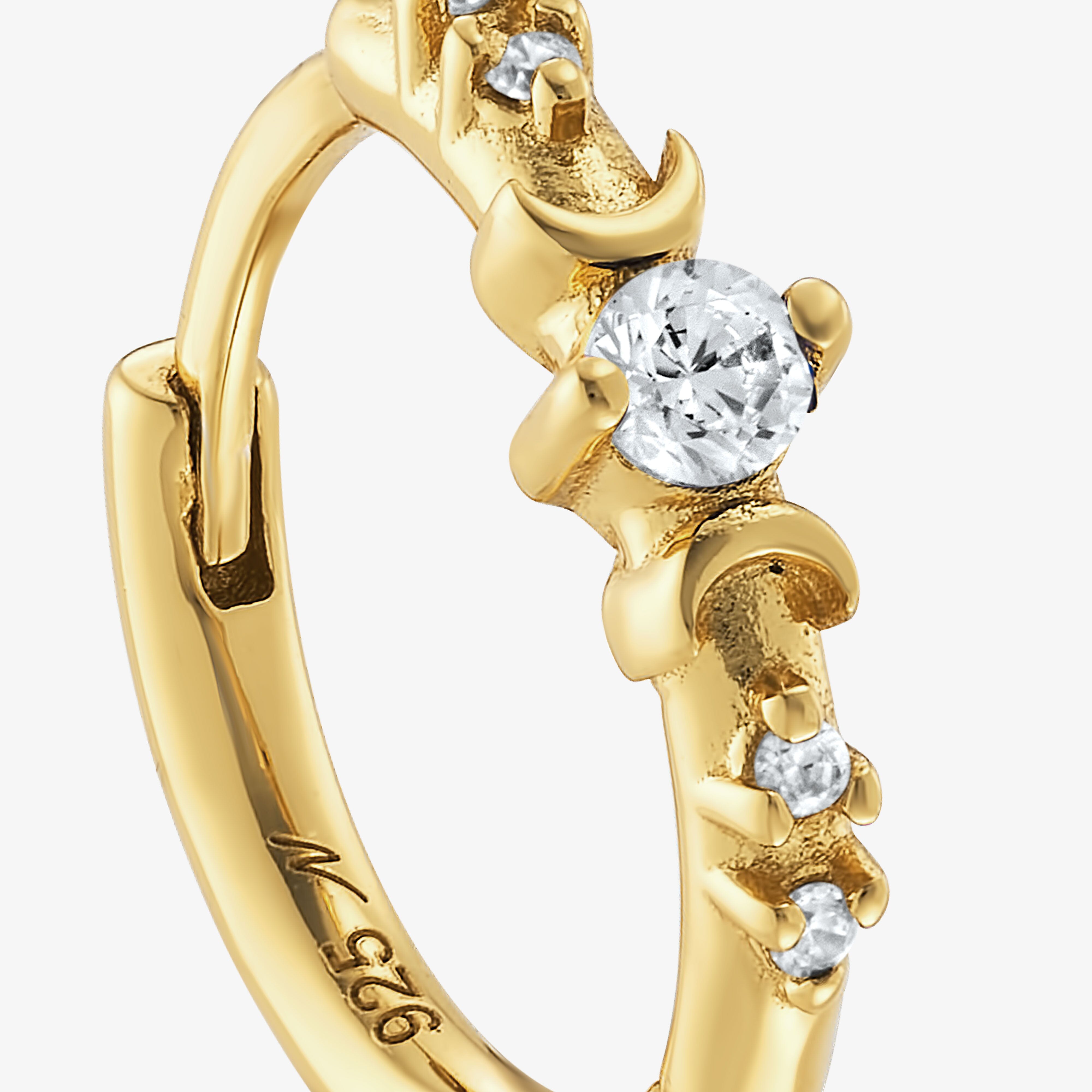 Elena Blanche Créole Nébuleuse Bijoux