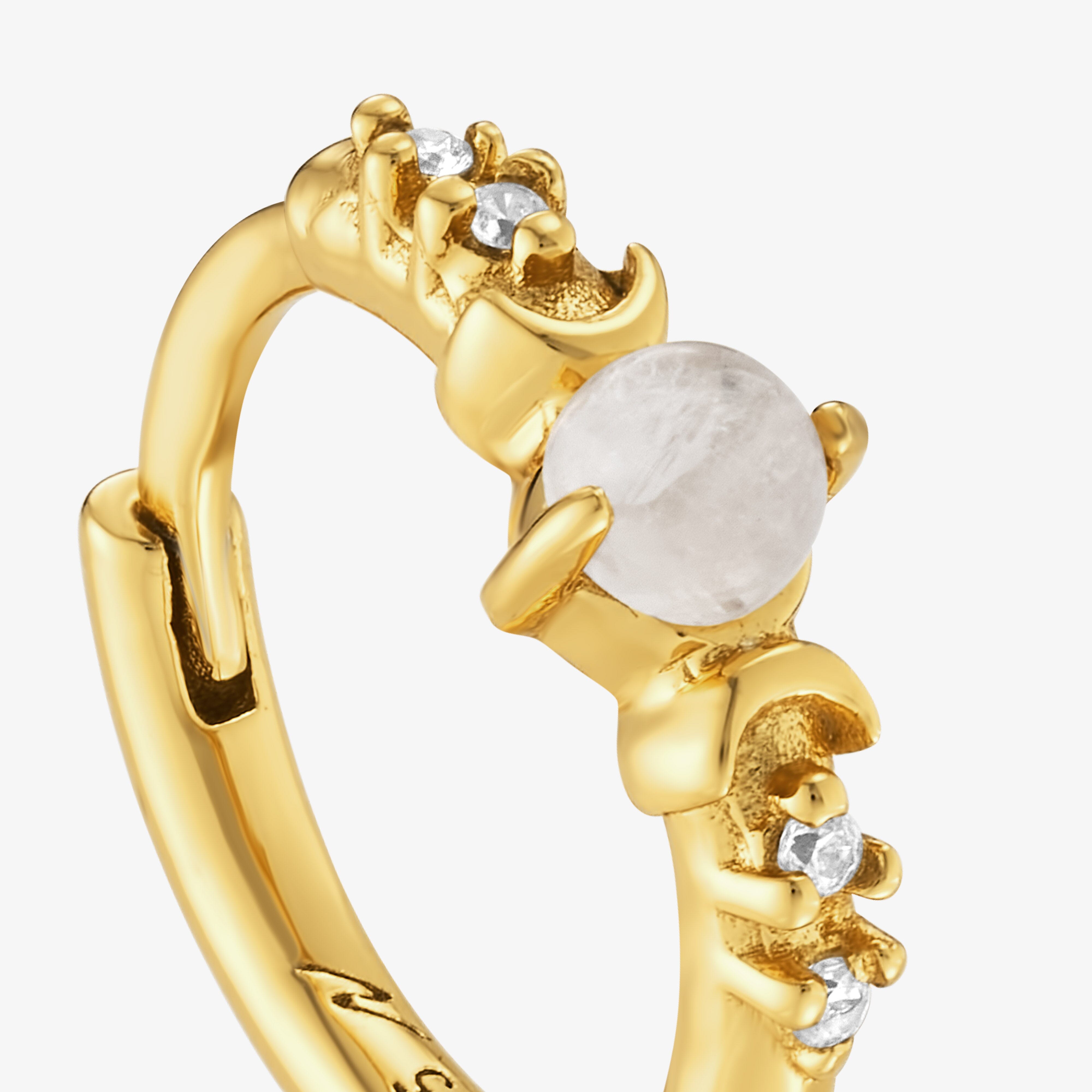 Elena Pierre de Lune Créole Nébuleuse Bijoux