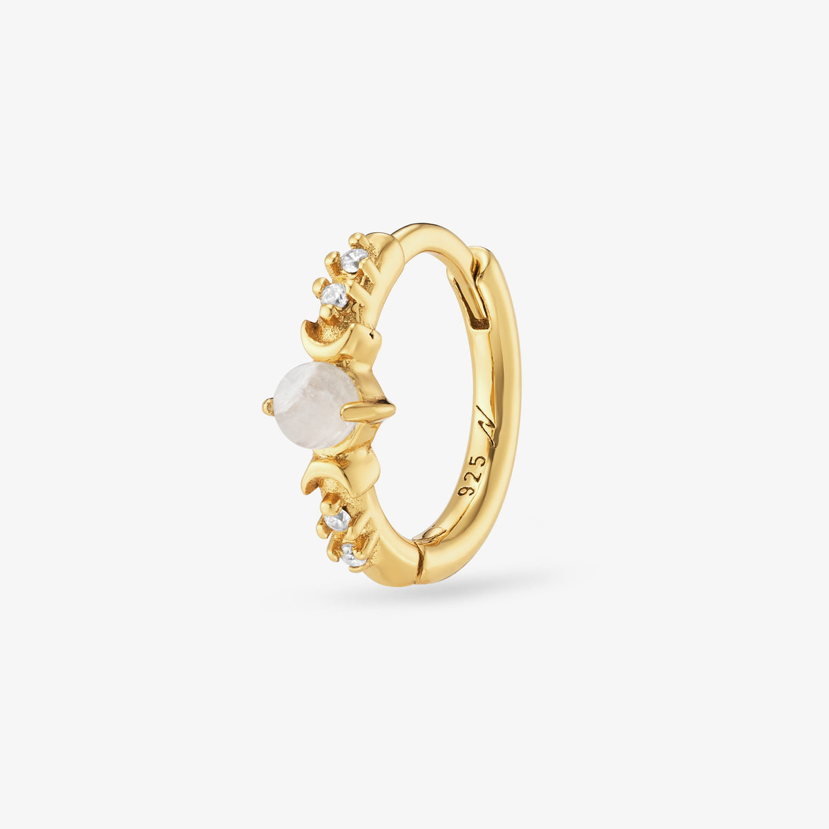 Elena Pierre de Lune Créole Nébuleuse Bijoux Or