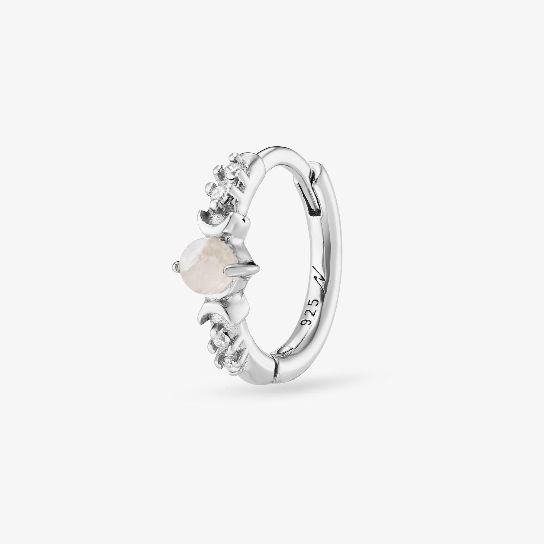 Elena Pierre de Lune Créole Nébuleuse Bijoux Argent