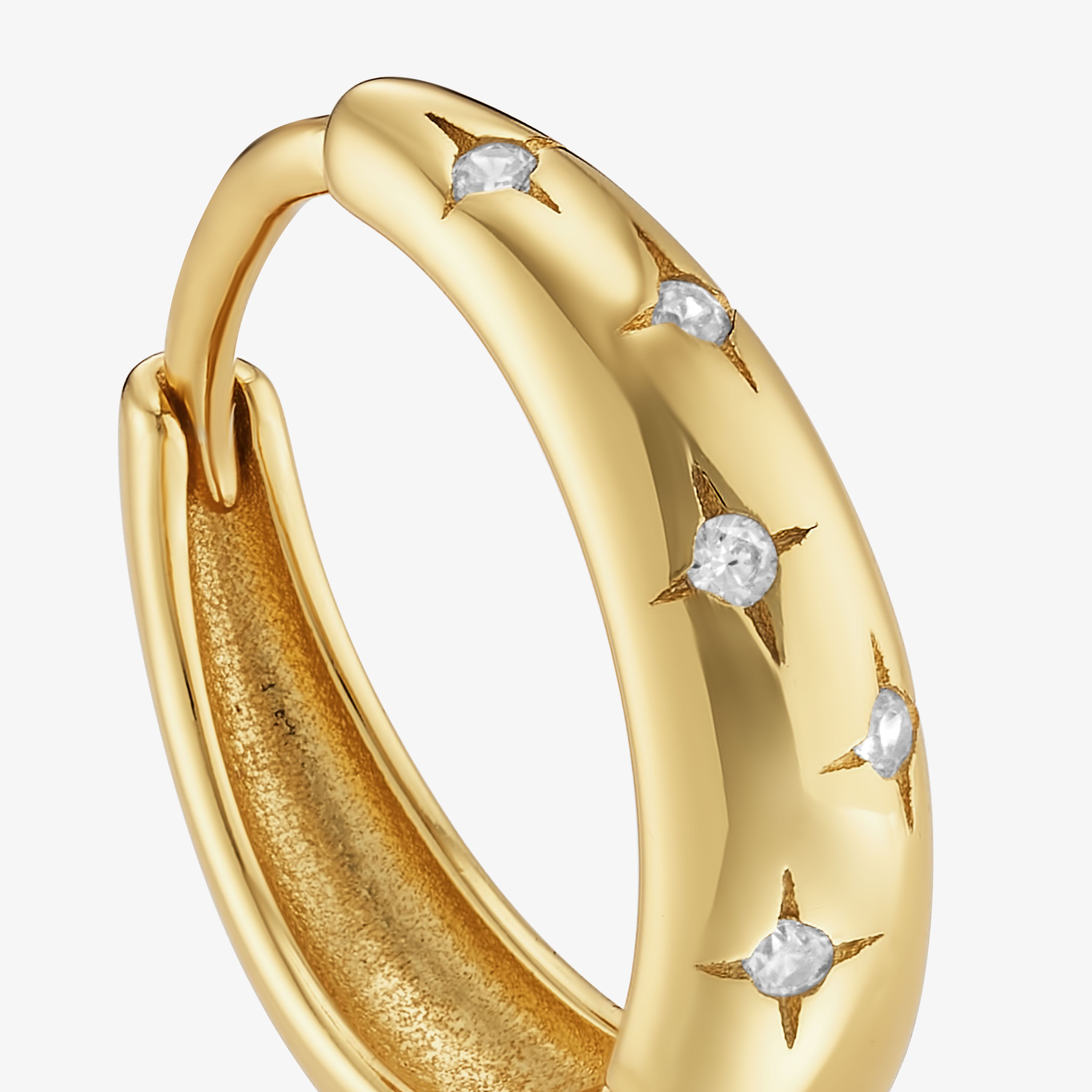 Moon Blanche Créole Nébuleuse Bijoux