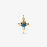 Belle Étoile Bleu Nuit Puce Nébuleuse Bijoux Or