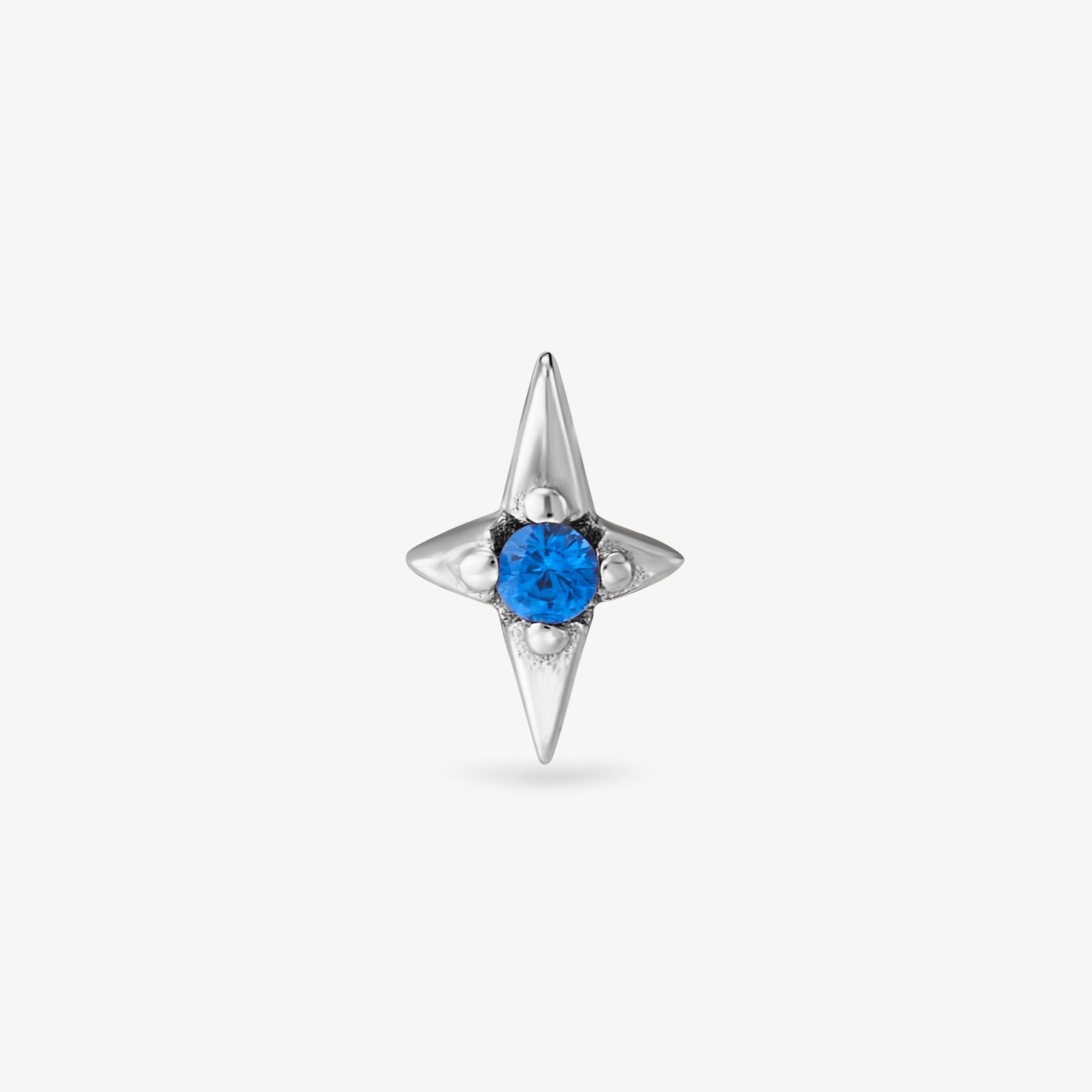 Belle Étoile Bleu Nuit Puce Nébuleuse Bijoux Argent