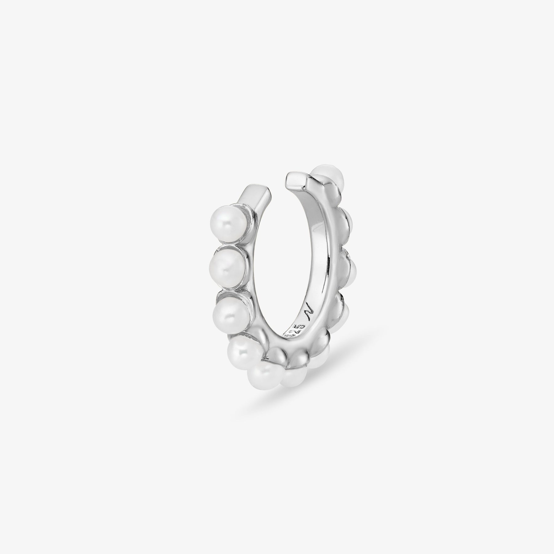 Earcuff Pearl Faux piercing Nébuleuse Bijoux Argent