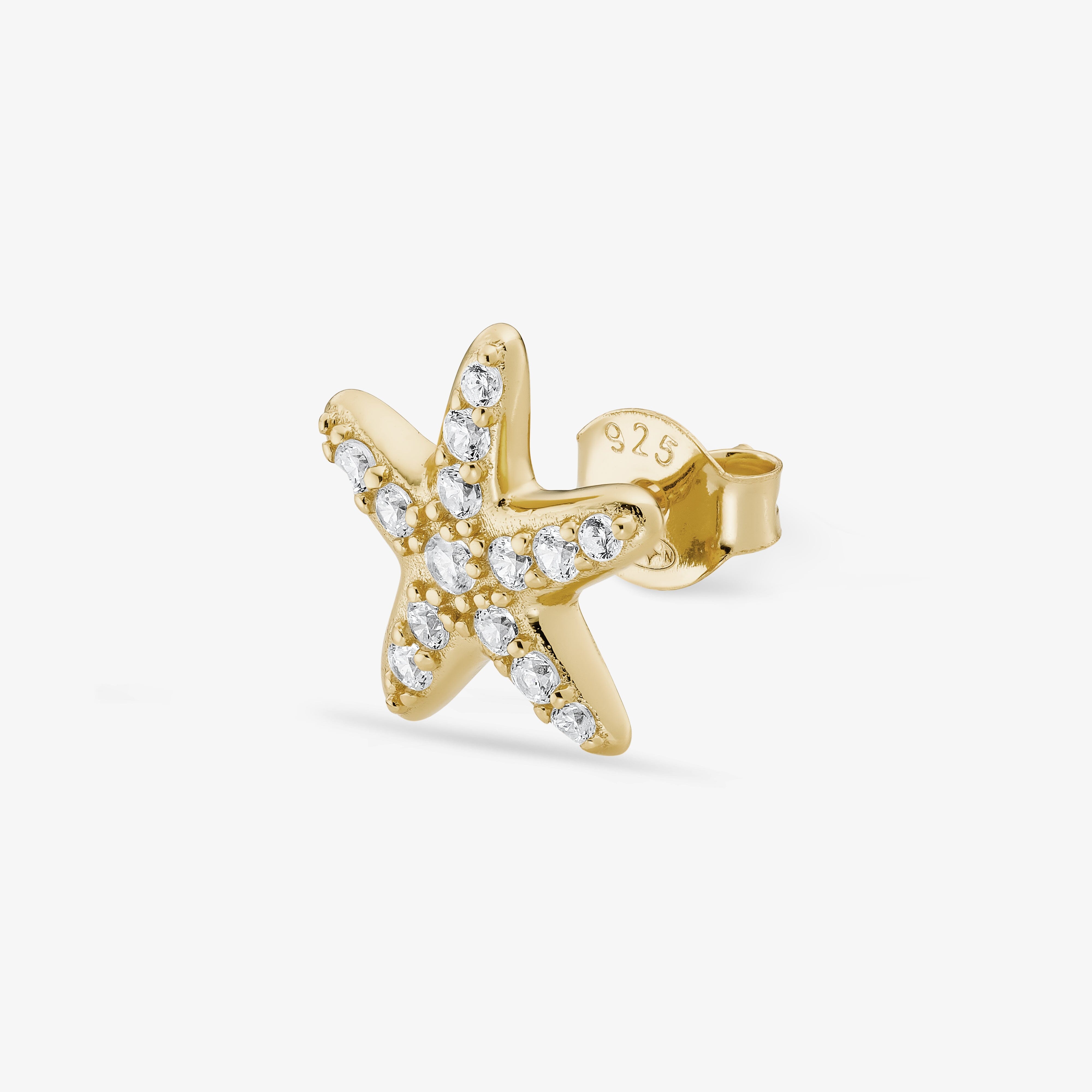 Petite Ariel Puce Nébuleuse Bijoux Or