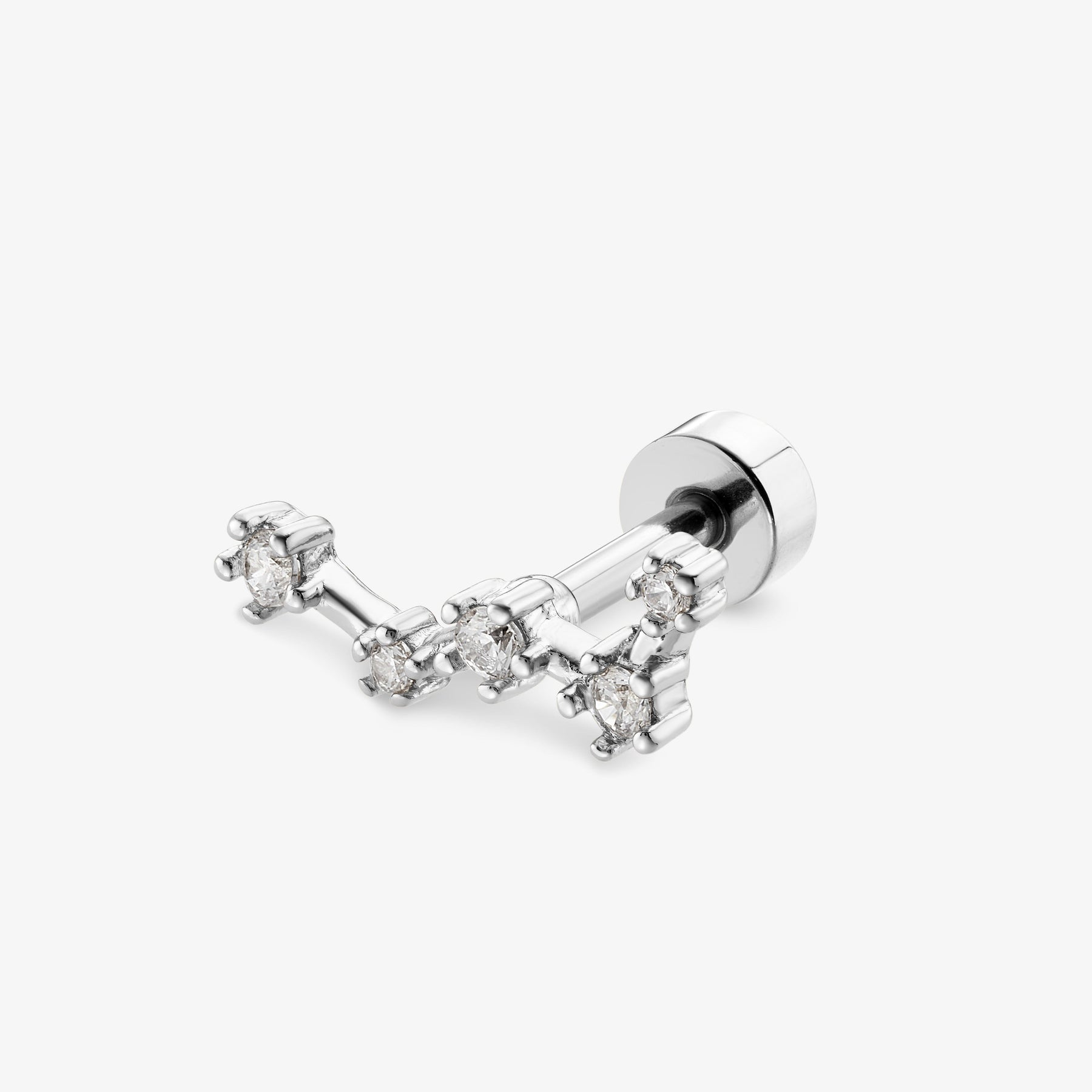 Cassiopée Blanche Barre Nébuleuse Argent