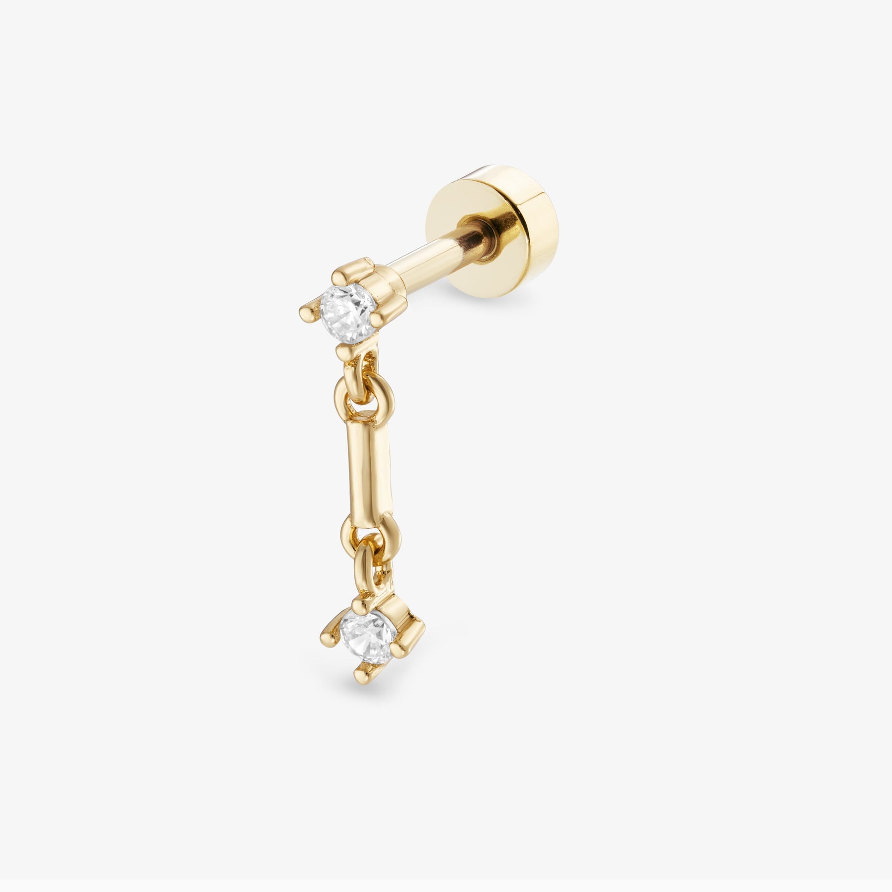 Piercing Aria Barre Nébuleuse Or