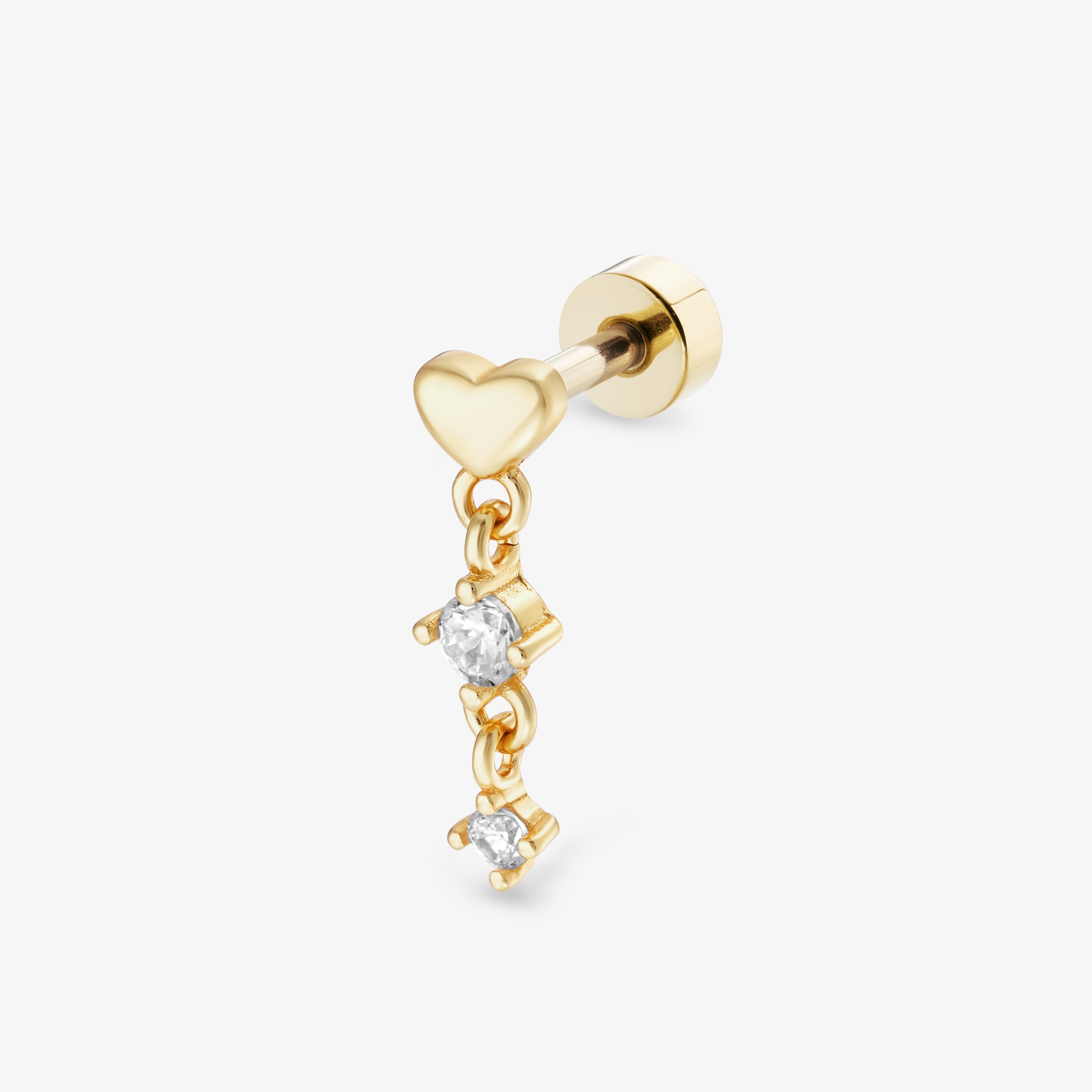 Piercing Éternité Barre Nébuleuse Or