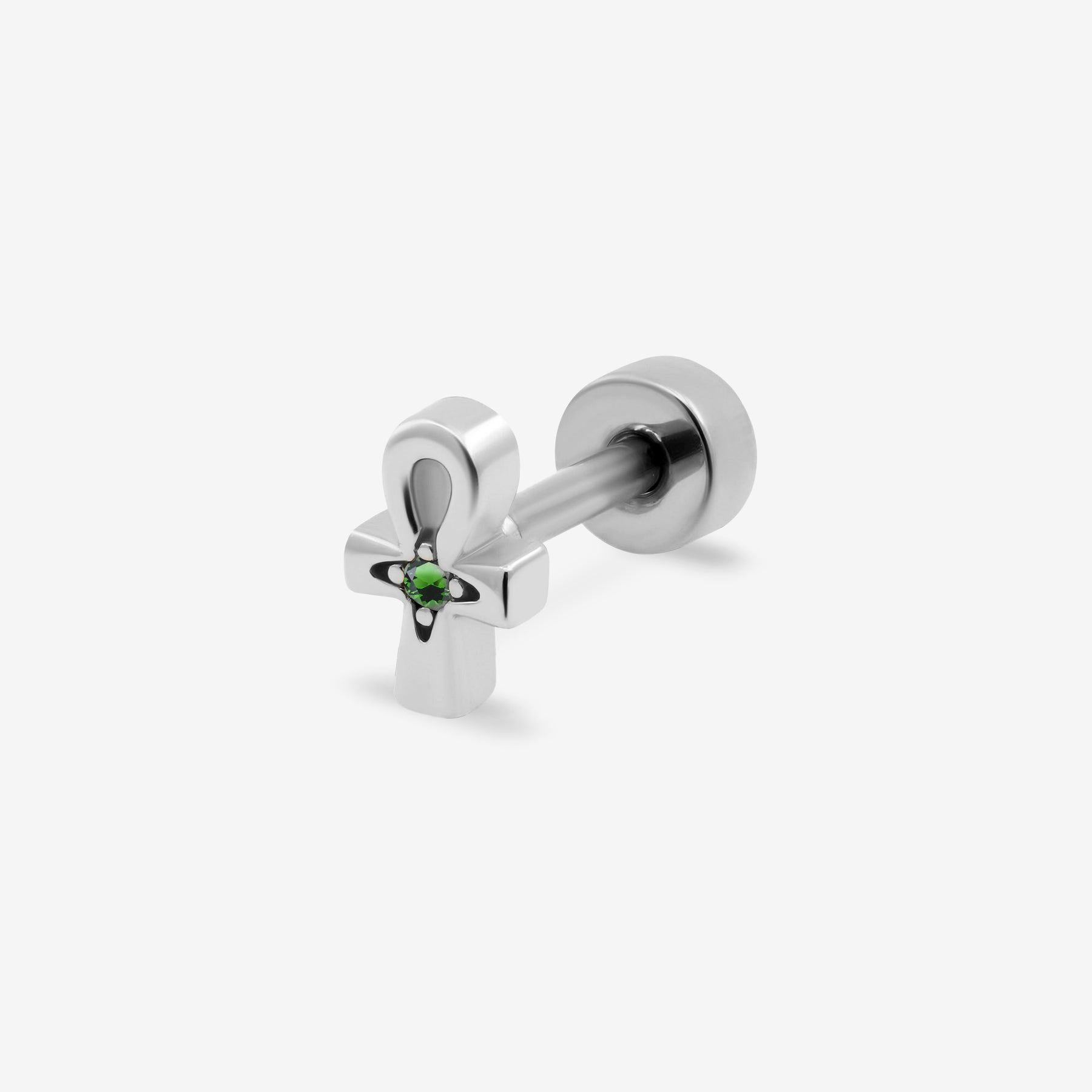 Piercing Ânkh Émeraude