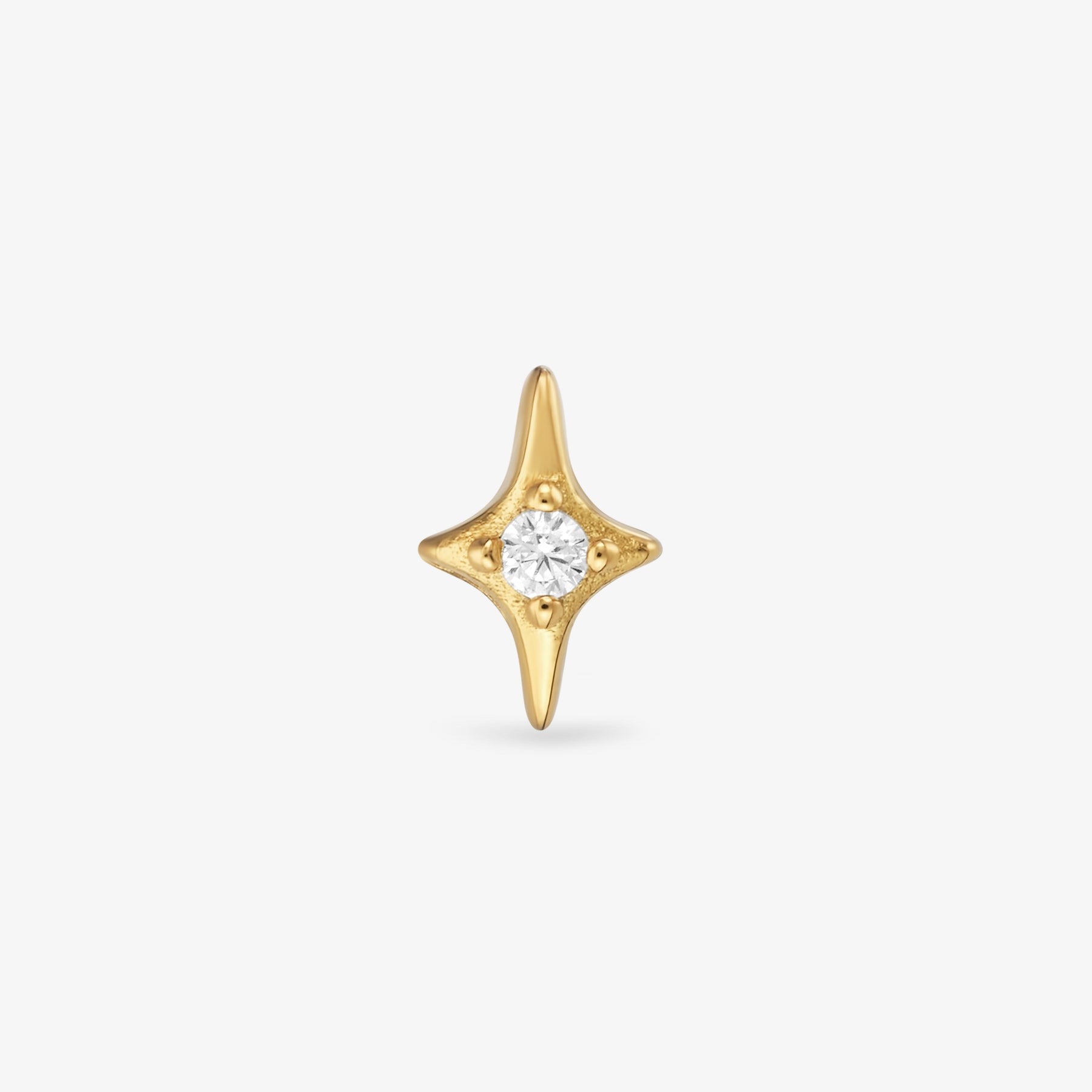 Piercing Belle Étoile Blanche Barre Nébuleuse Bijoux
