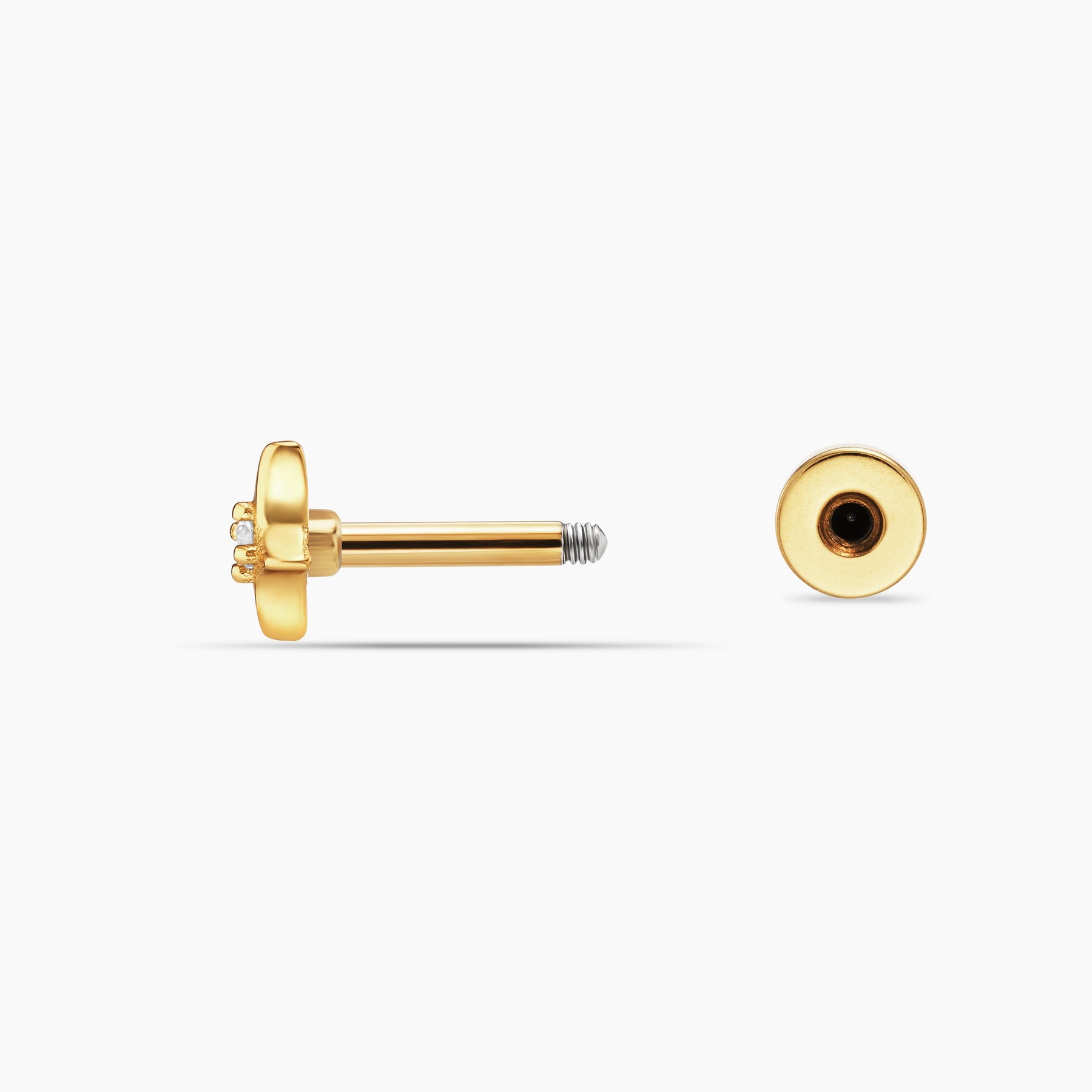 Piercing Belle Étoile Blanche Barre Nébuleuse Bijoux