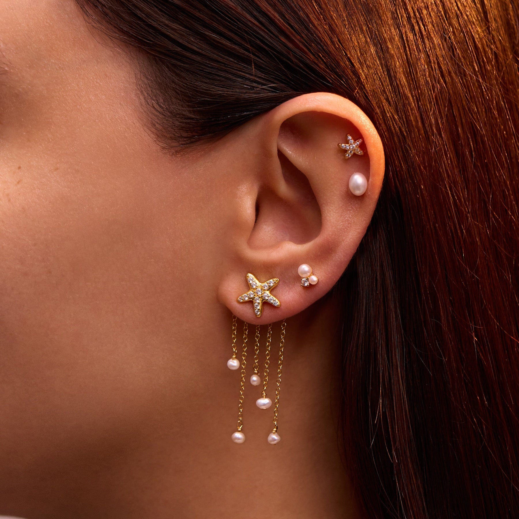 Piercing Pearl Barre Nébuleuse Bijoux