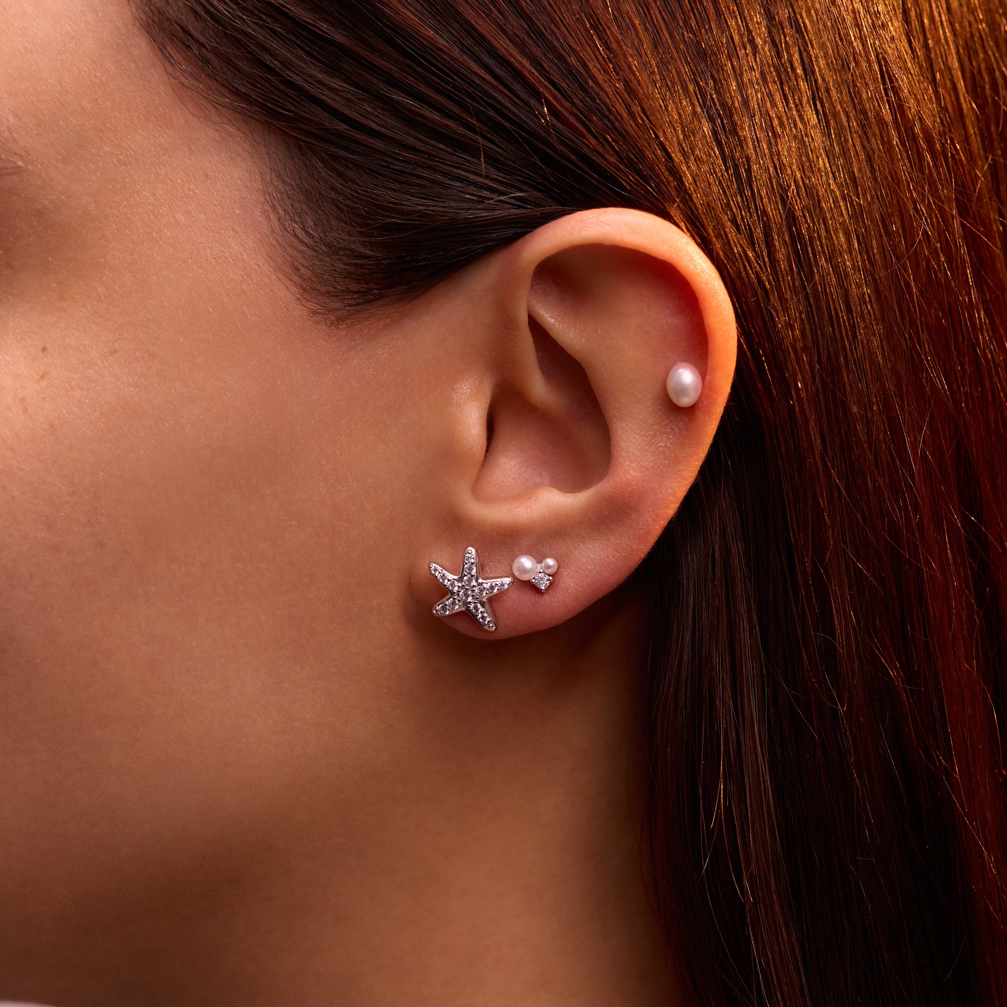 Piercing Pearl Barre Nébuleuse Bijoux