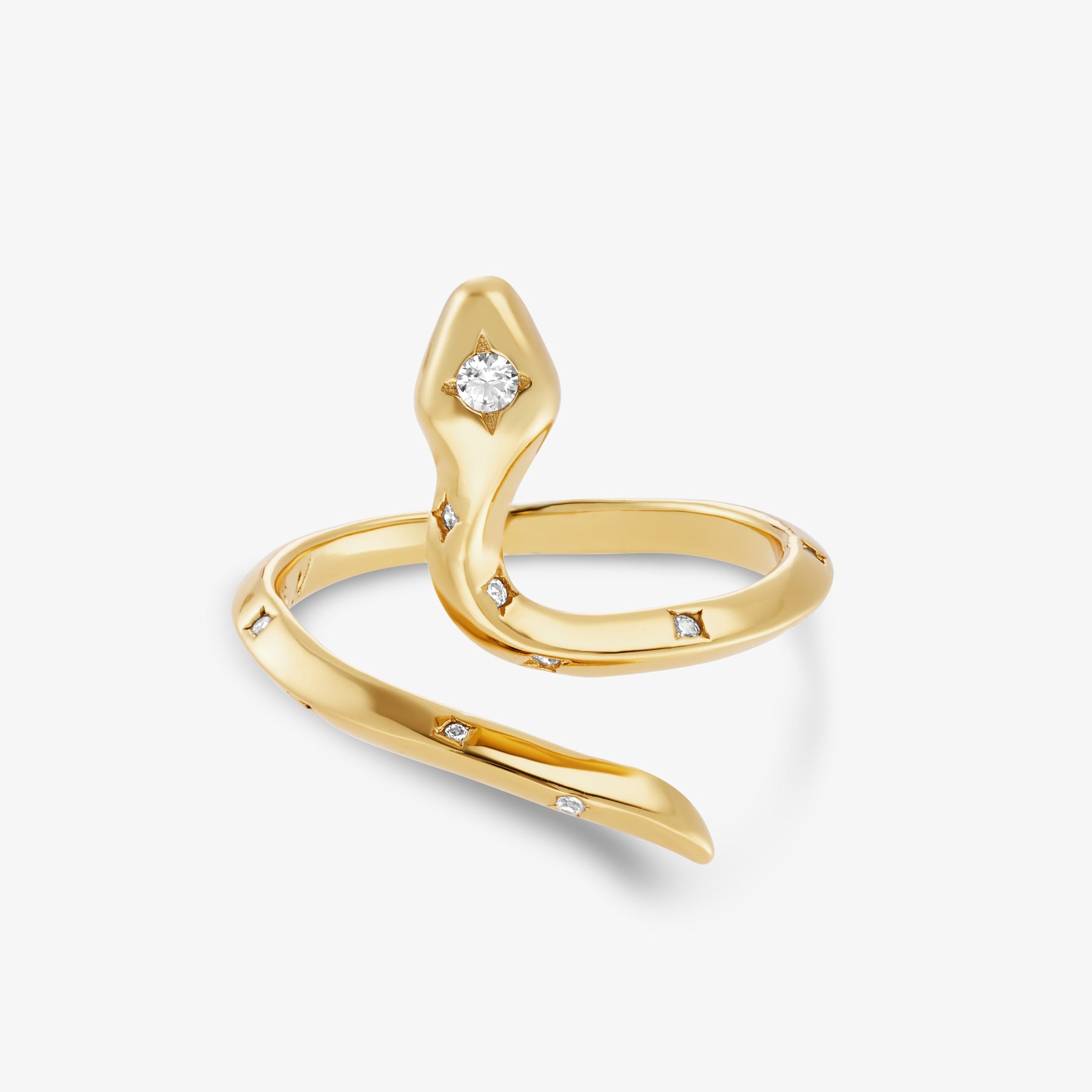 Bague Naja Blanche Bague Nébuleuse Or S/M