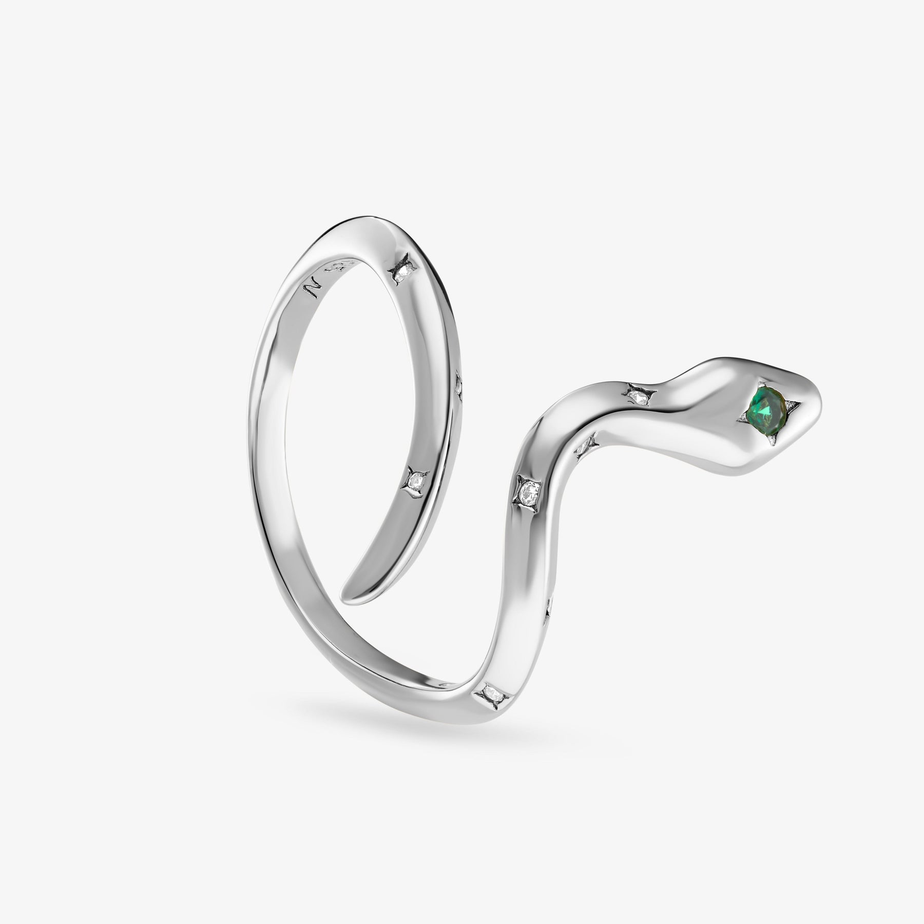 Bague Naja Émeraude Bague Nébuleuse