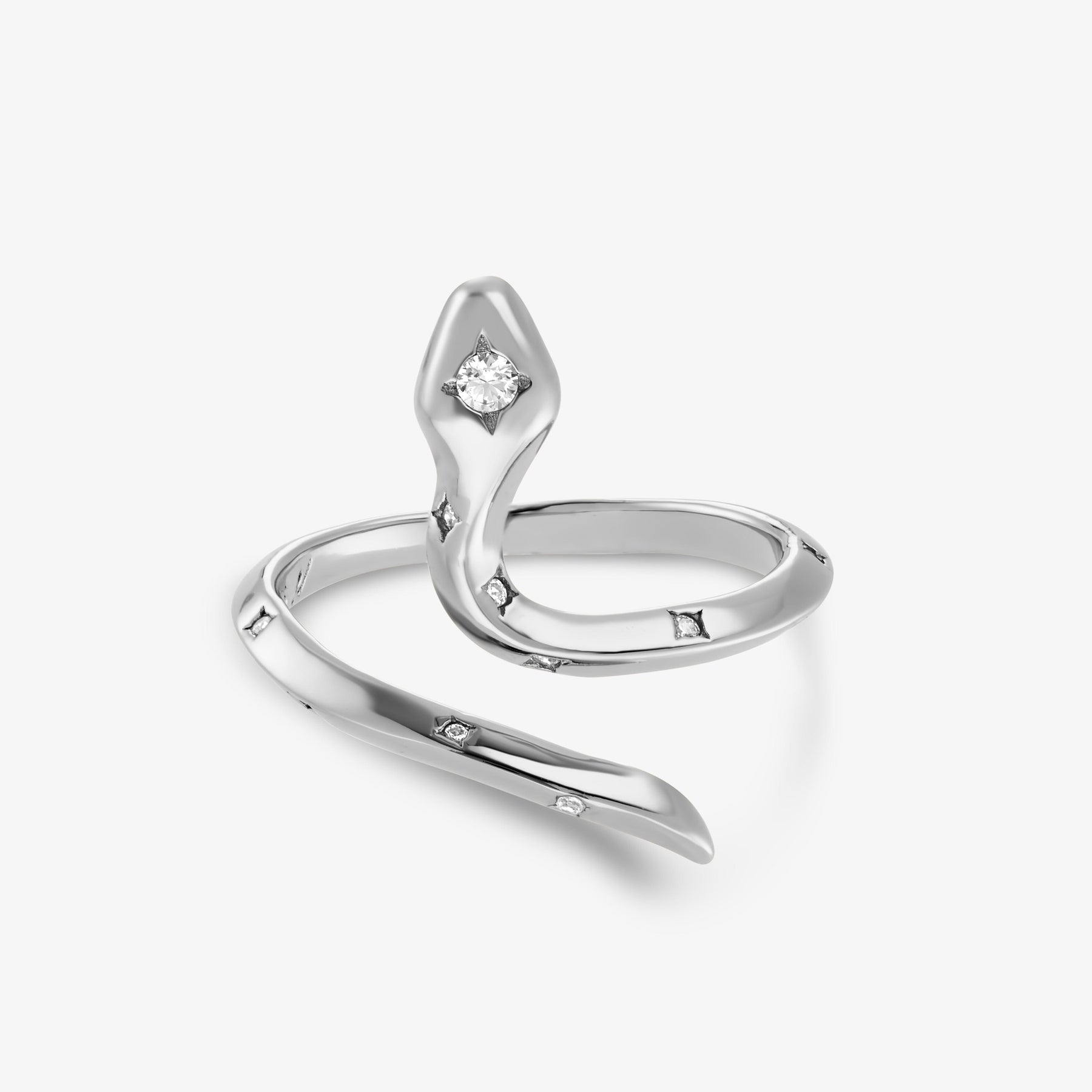 Bague Naja Blanche Bague Nébuleuse Argent S/M