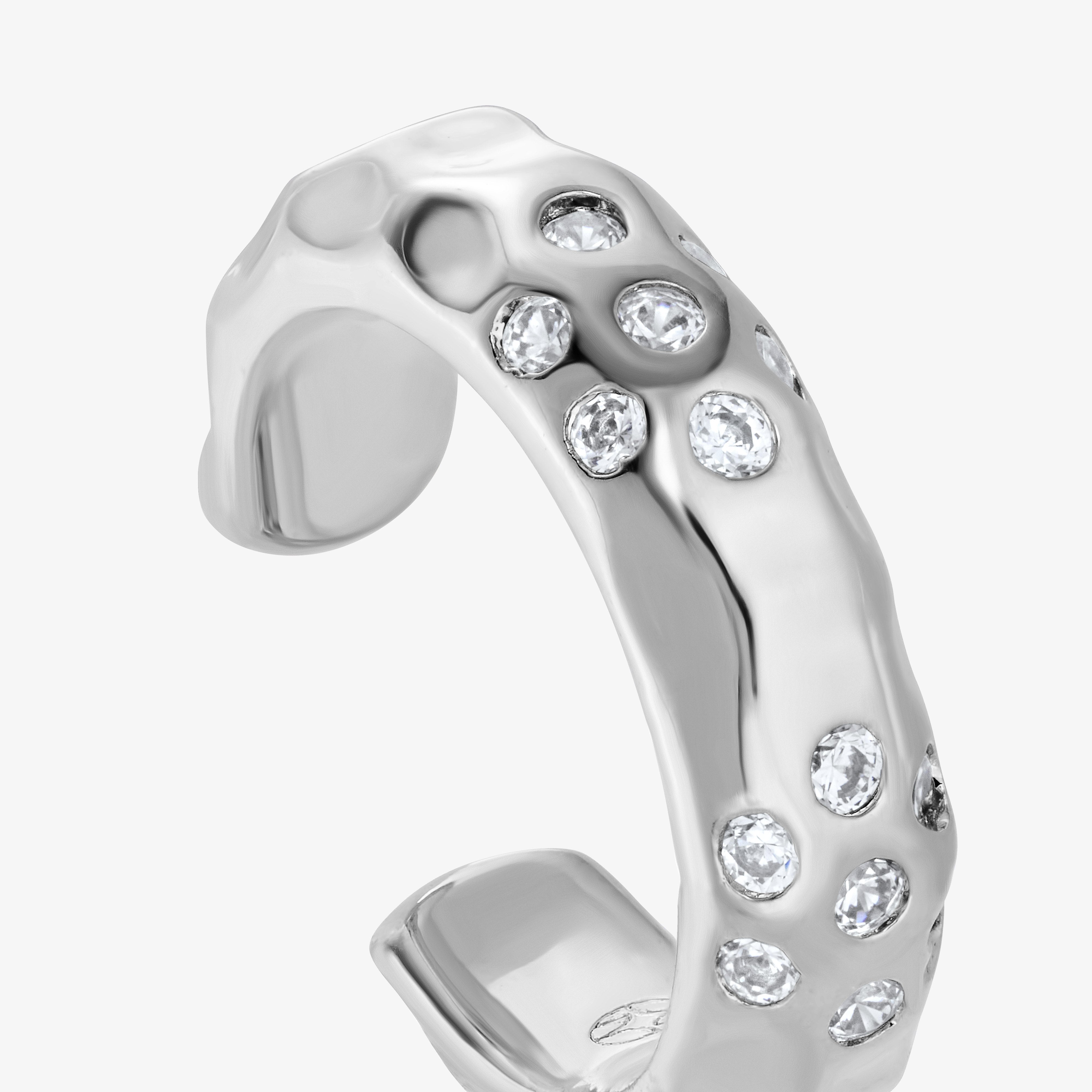 Earcuff Panthère Blanche