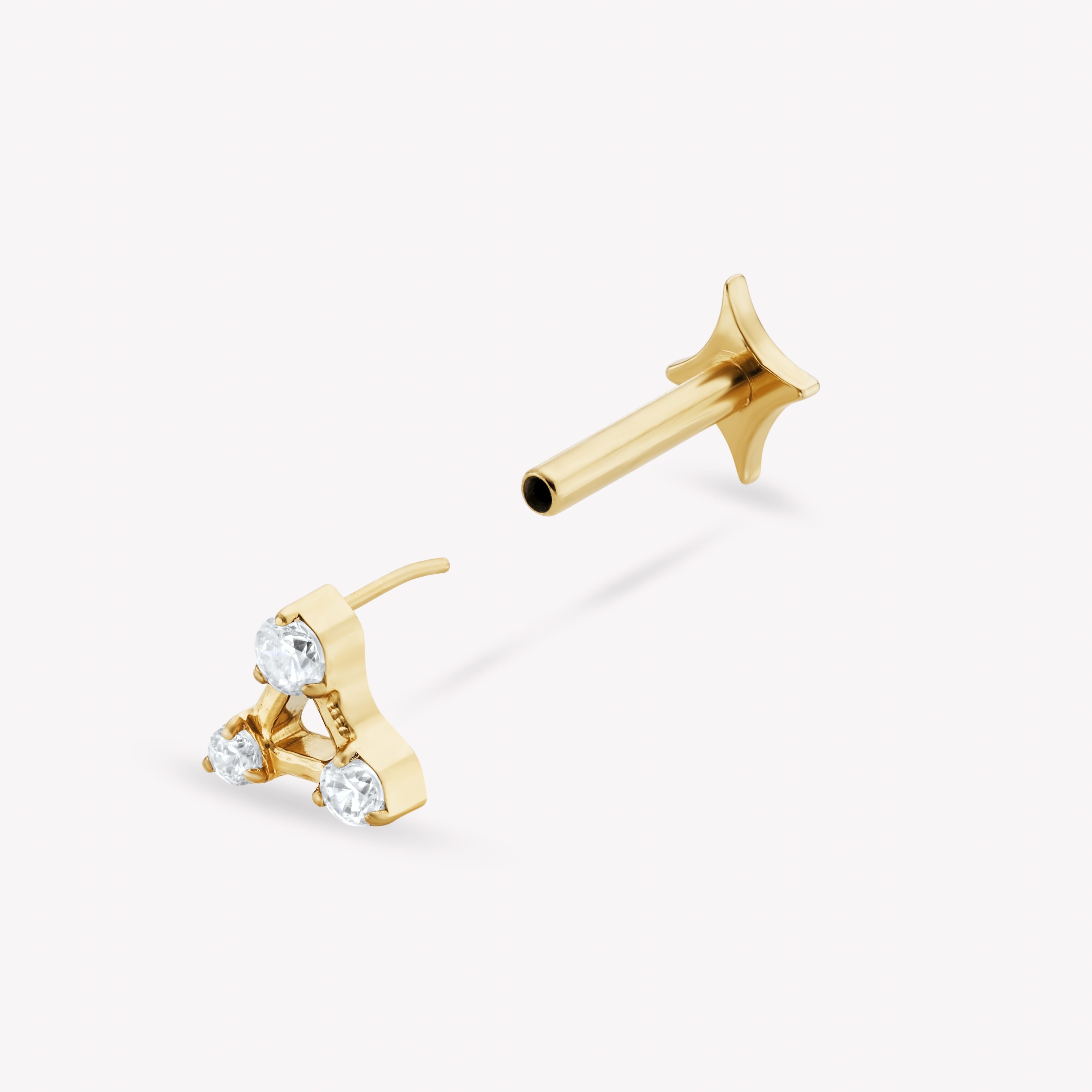 Lyra Titane Barre Nébuleuse Bijoux