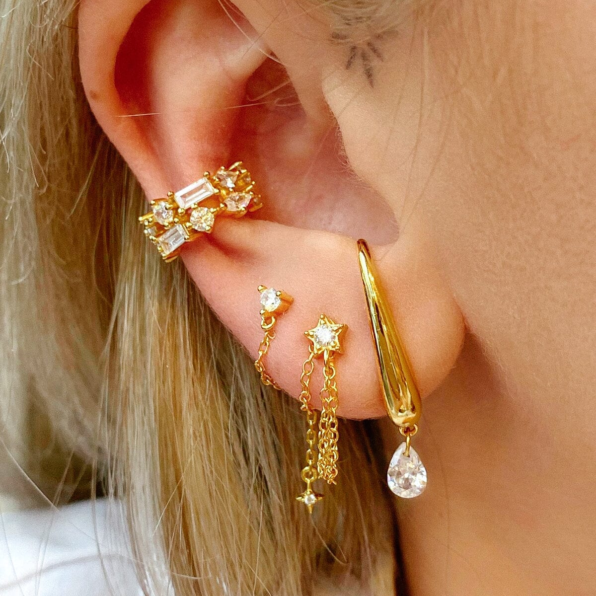 Intuition Blanche Puce Nébuleuse Bijoux