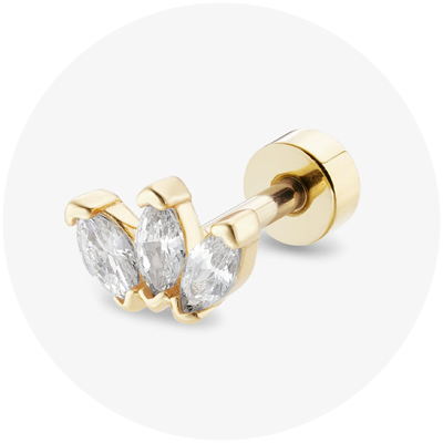 Piercing Titane Earfinity© Lotus Titane