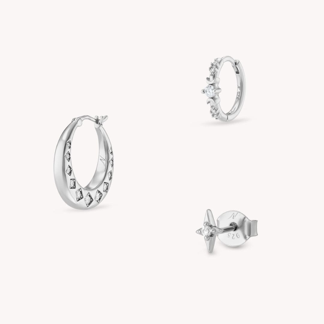 Clair de Lune Composition Nébuleuse Bijoux Argent
