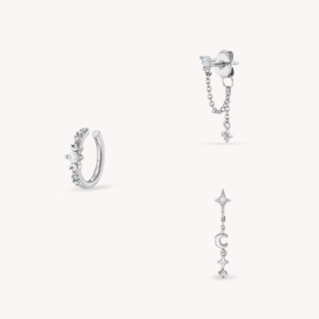 Clair-Obscur Composition Nébuleuse Bijoux Argent
