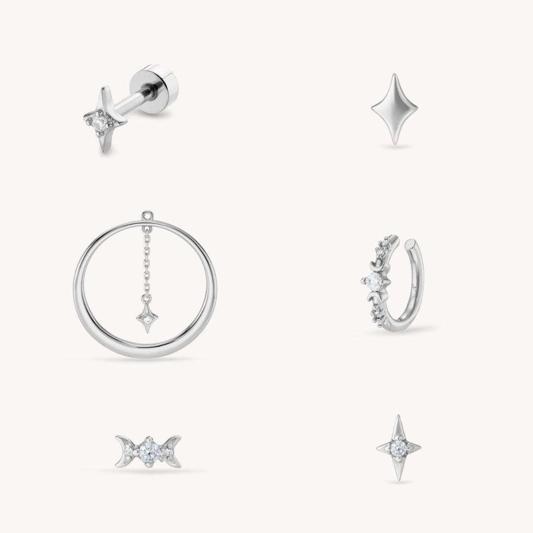 Éclipse Composition Nébuleuse Bijoux Argent