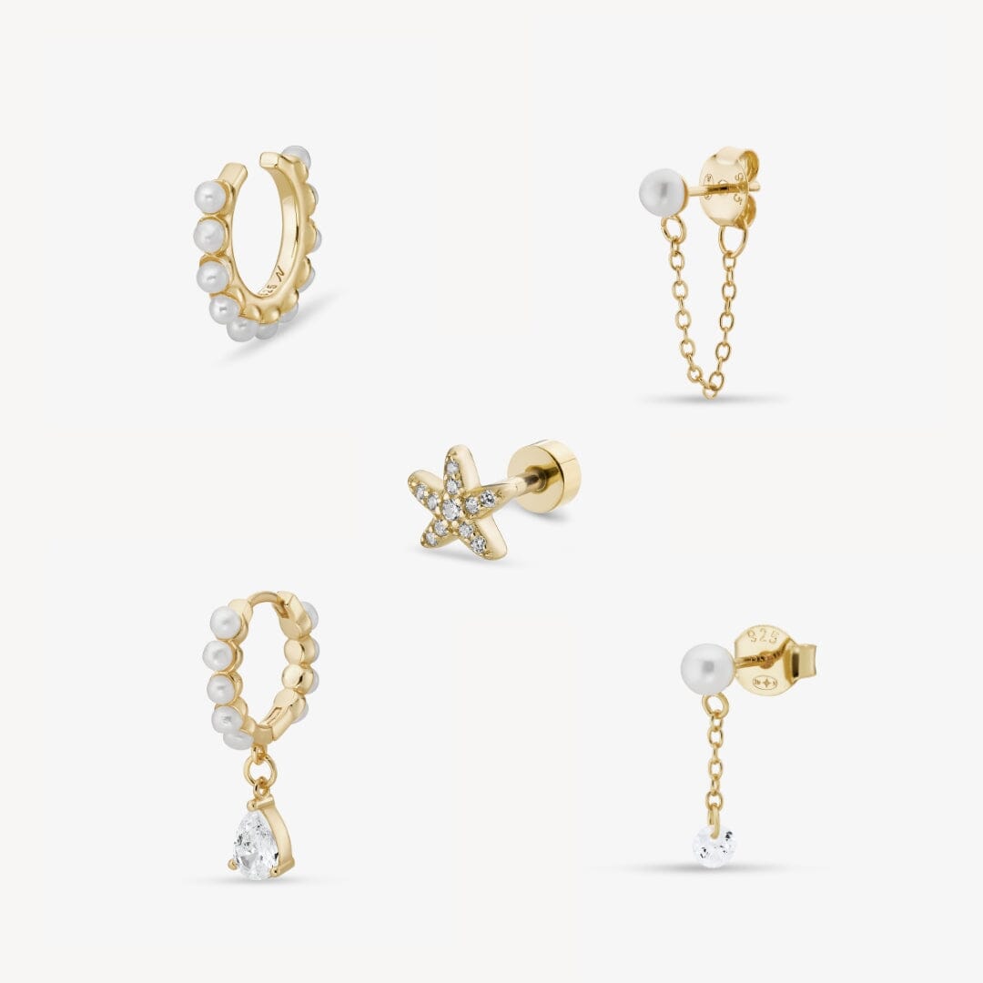 Pearl Composition Nébuleuse Bijoux Or