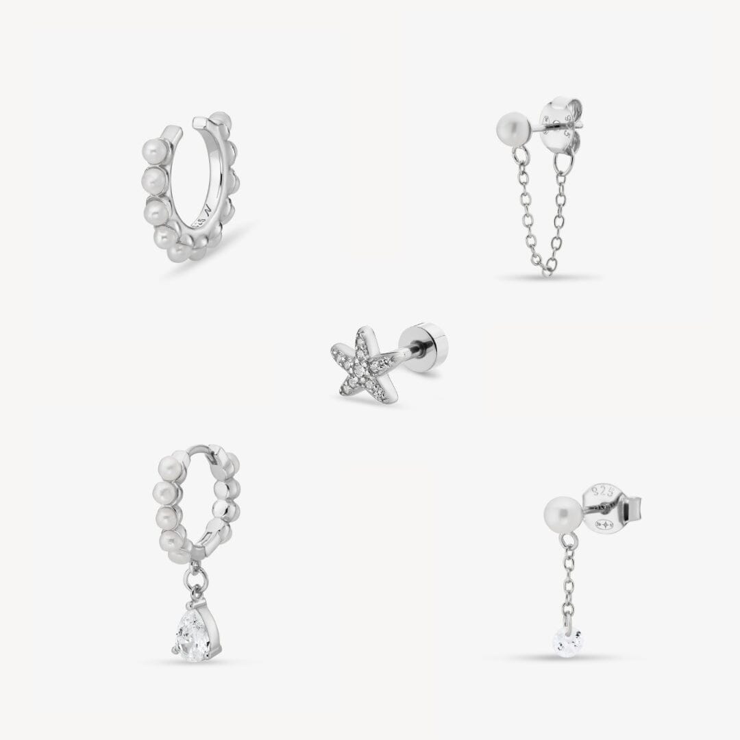 Pearl Composition Nébuleuse Bijoux Argent