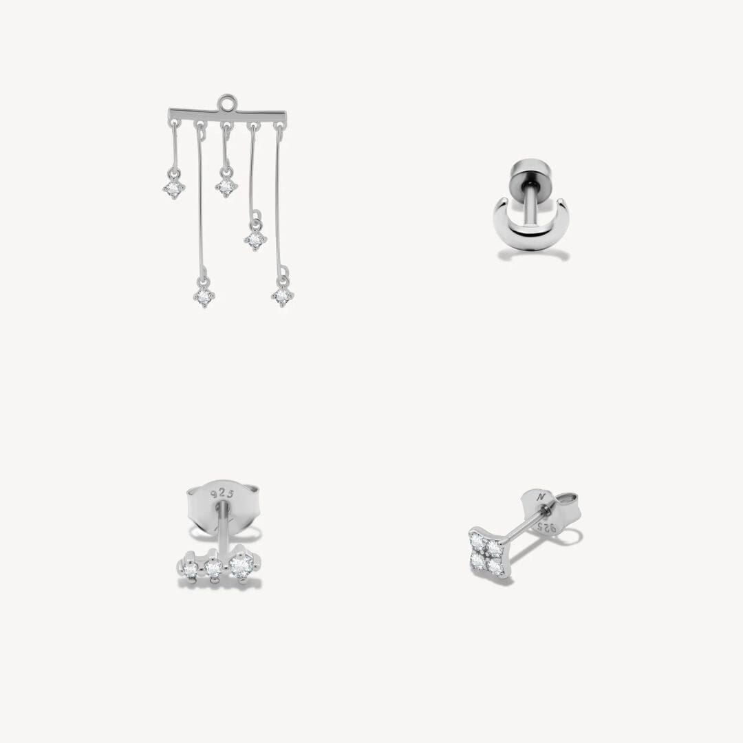 Pluie de June Composition Nébuleuse Bijoux Argent