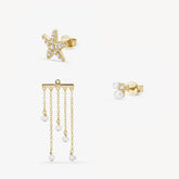 Pluie Pearl Composition Nébuleuse Bijoux Or