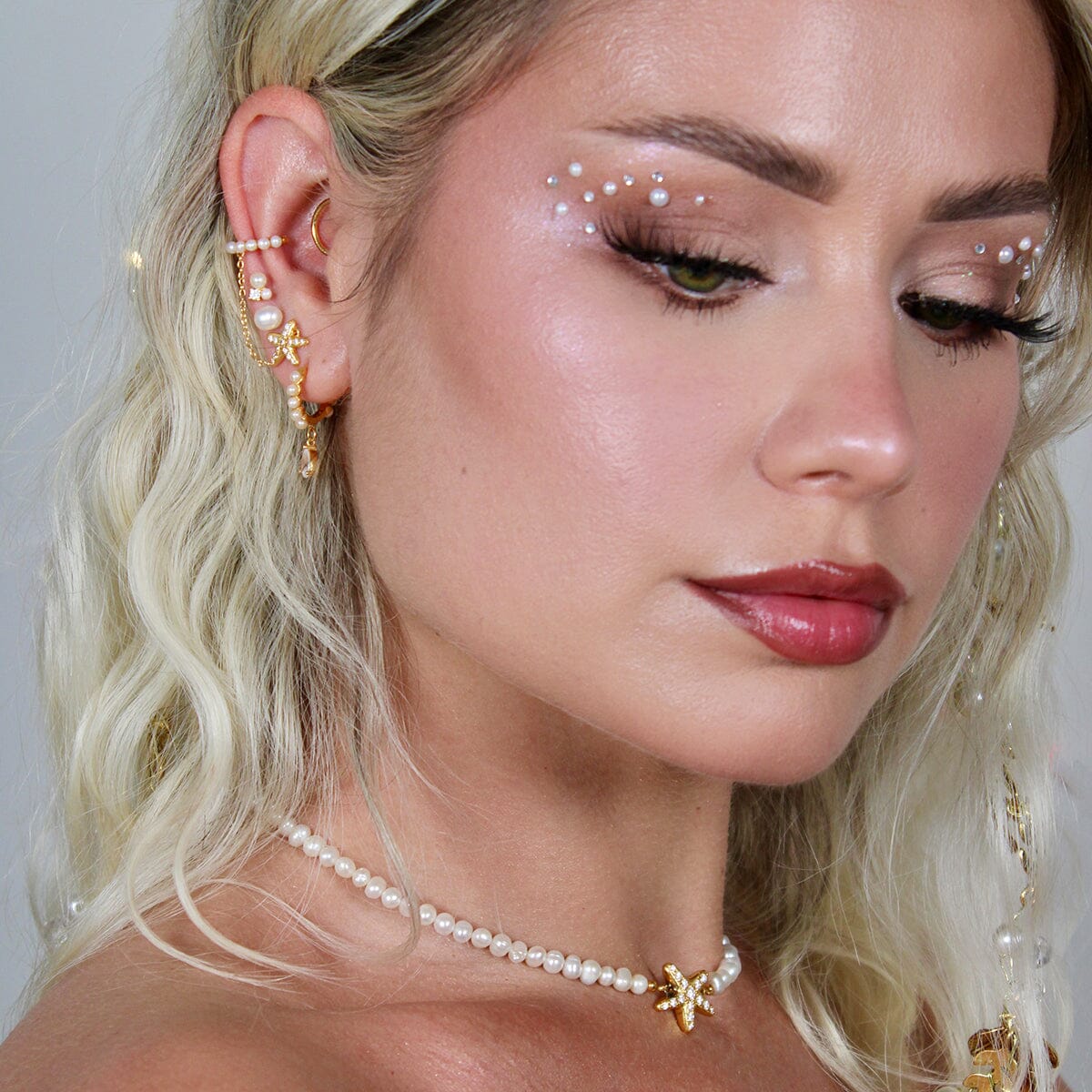 Piercing Pearl Barre Nébuleuse Bijoux