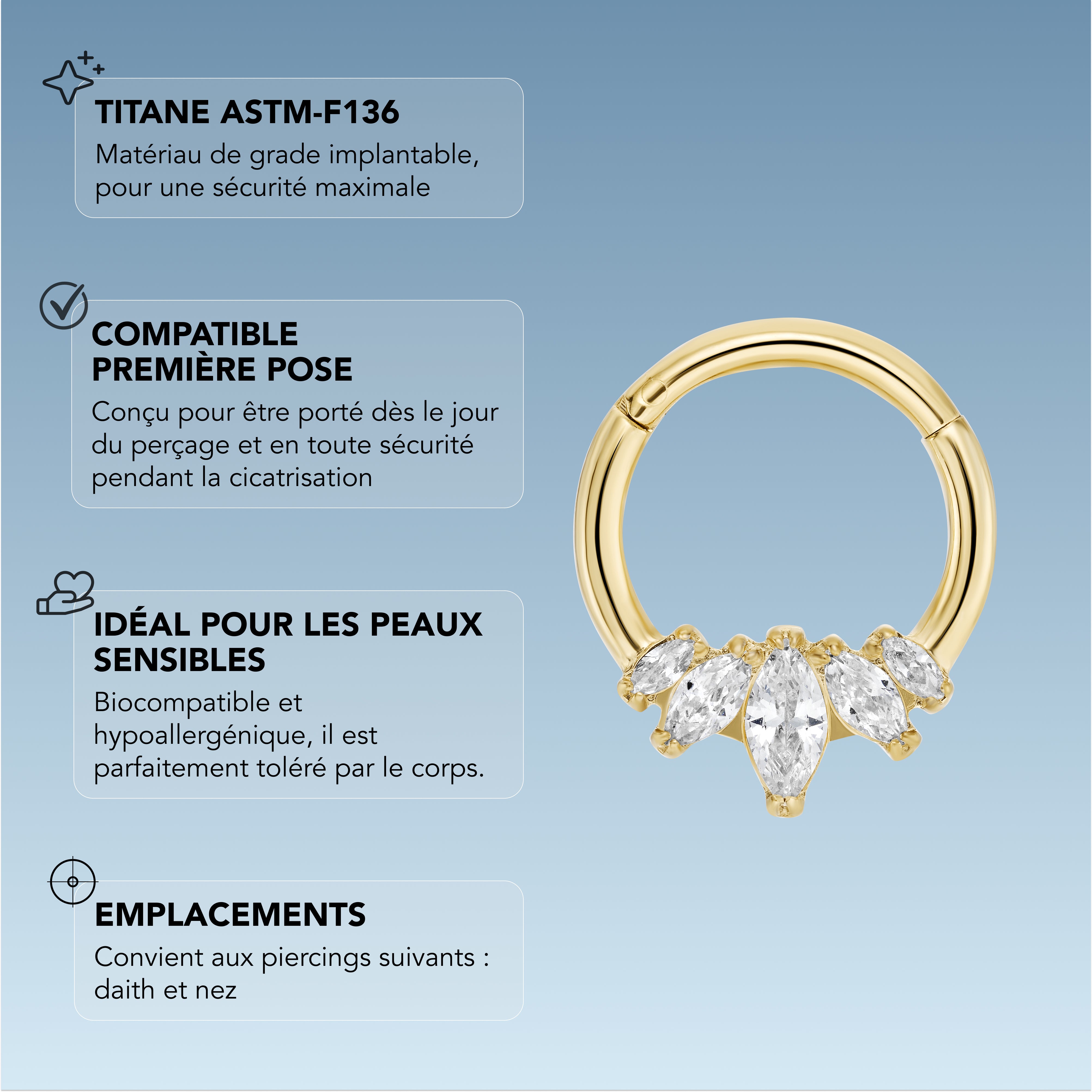 Daith Panthère Blanche