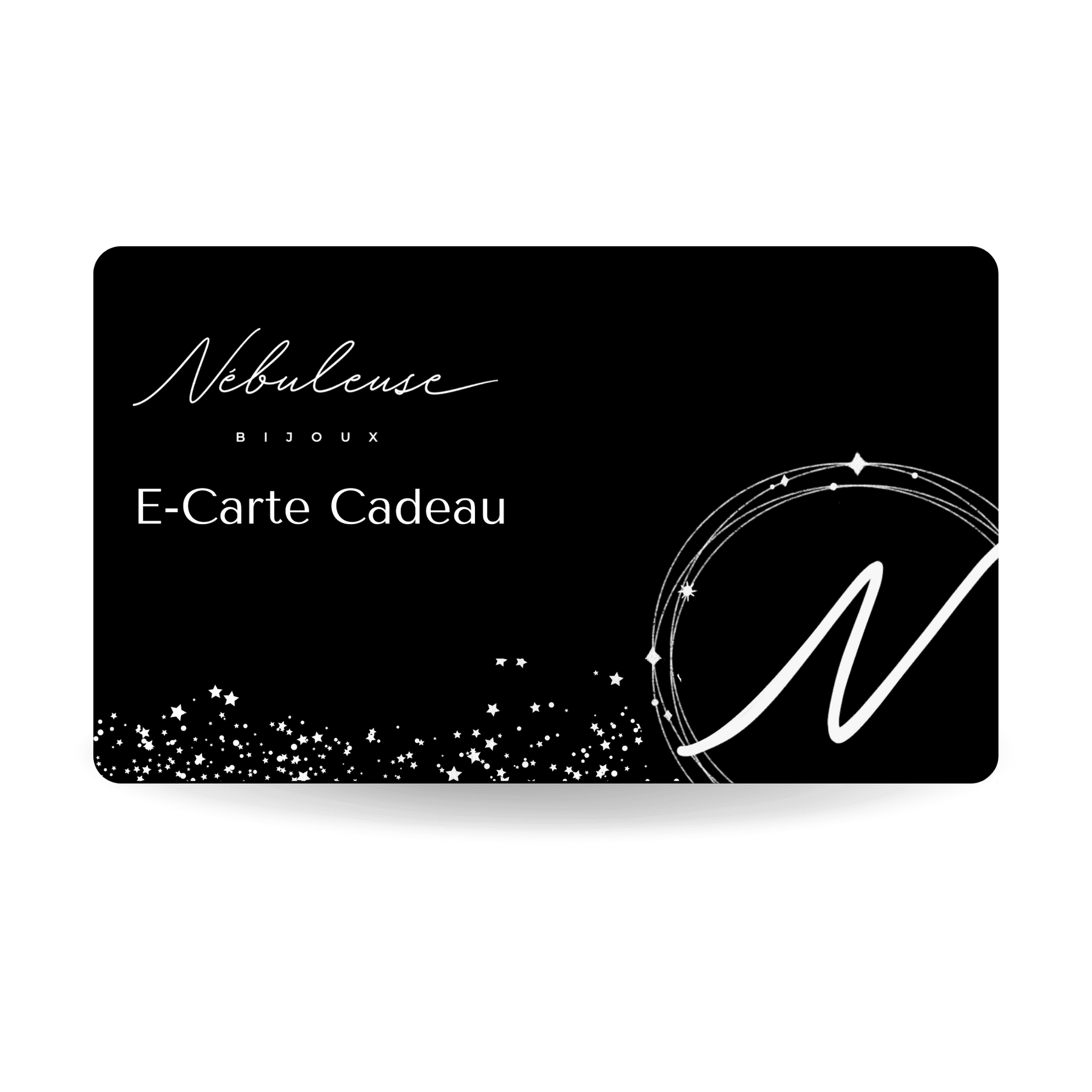 Carte cadeau Personnalisée Nébuleuse Bijoux