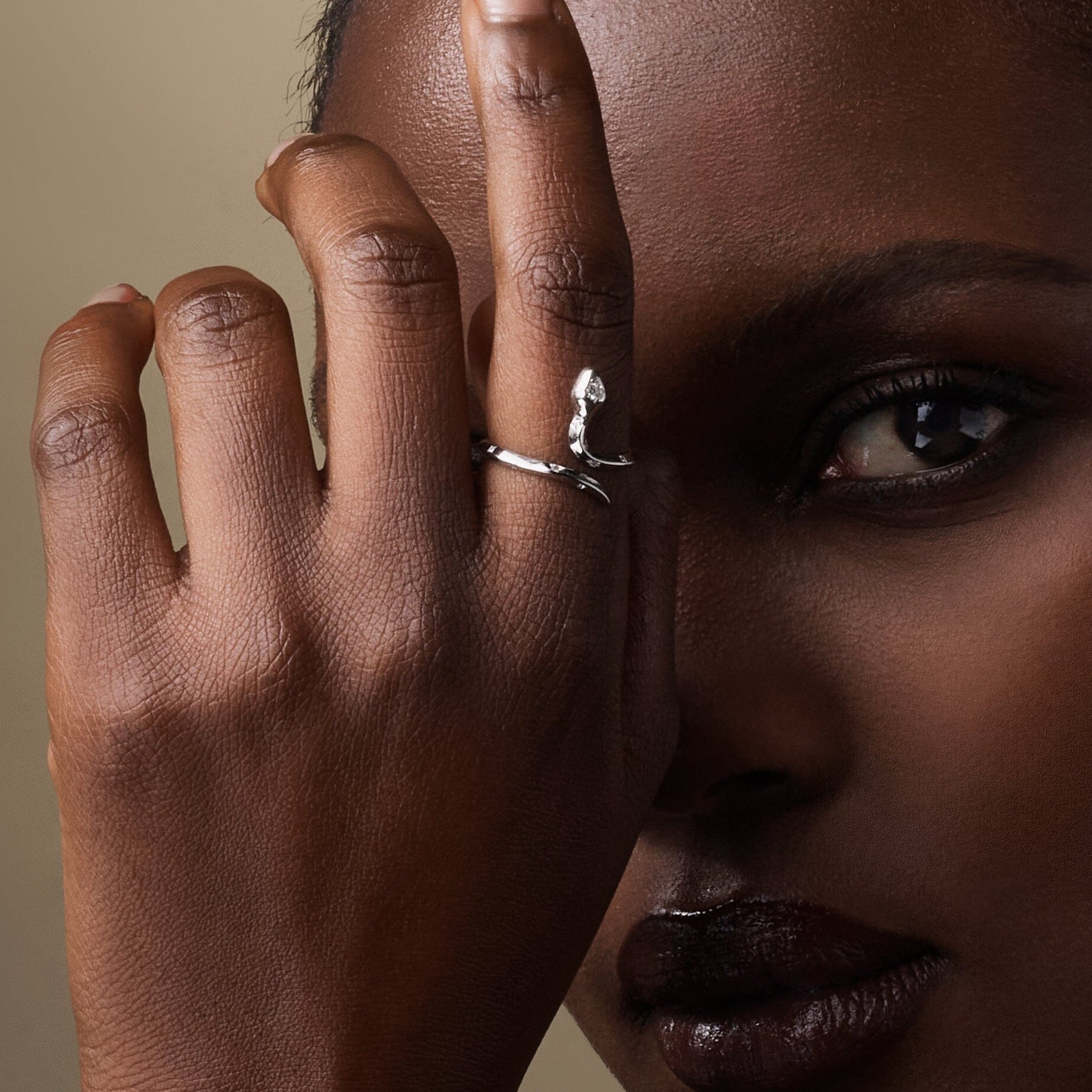 Bague Naja Blanche Bague Nébuleuse