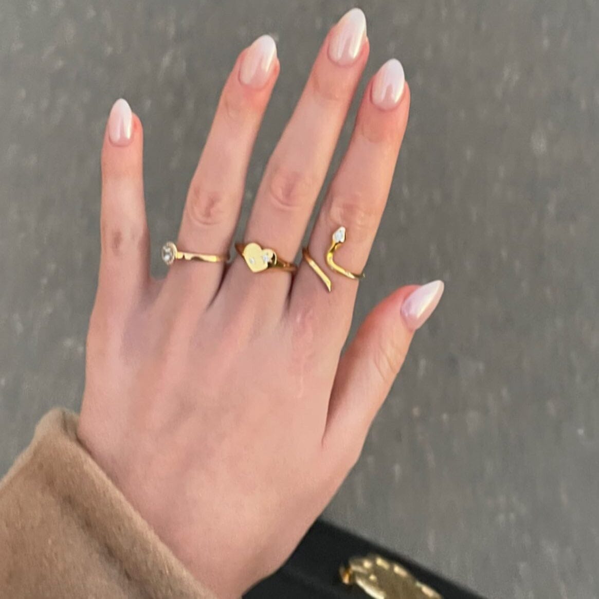 Bague Naja Blanche Bague Nébuleuse