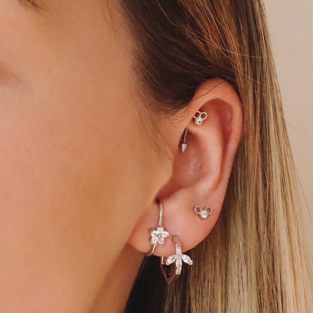 Marguerite Boucles d'oreilles Nébuleuse