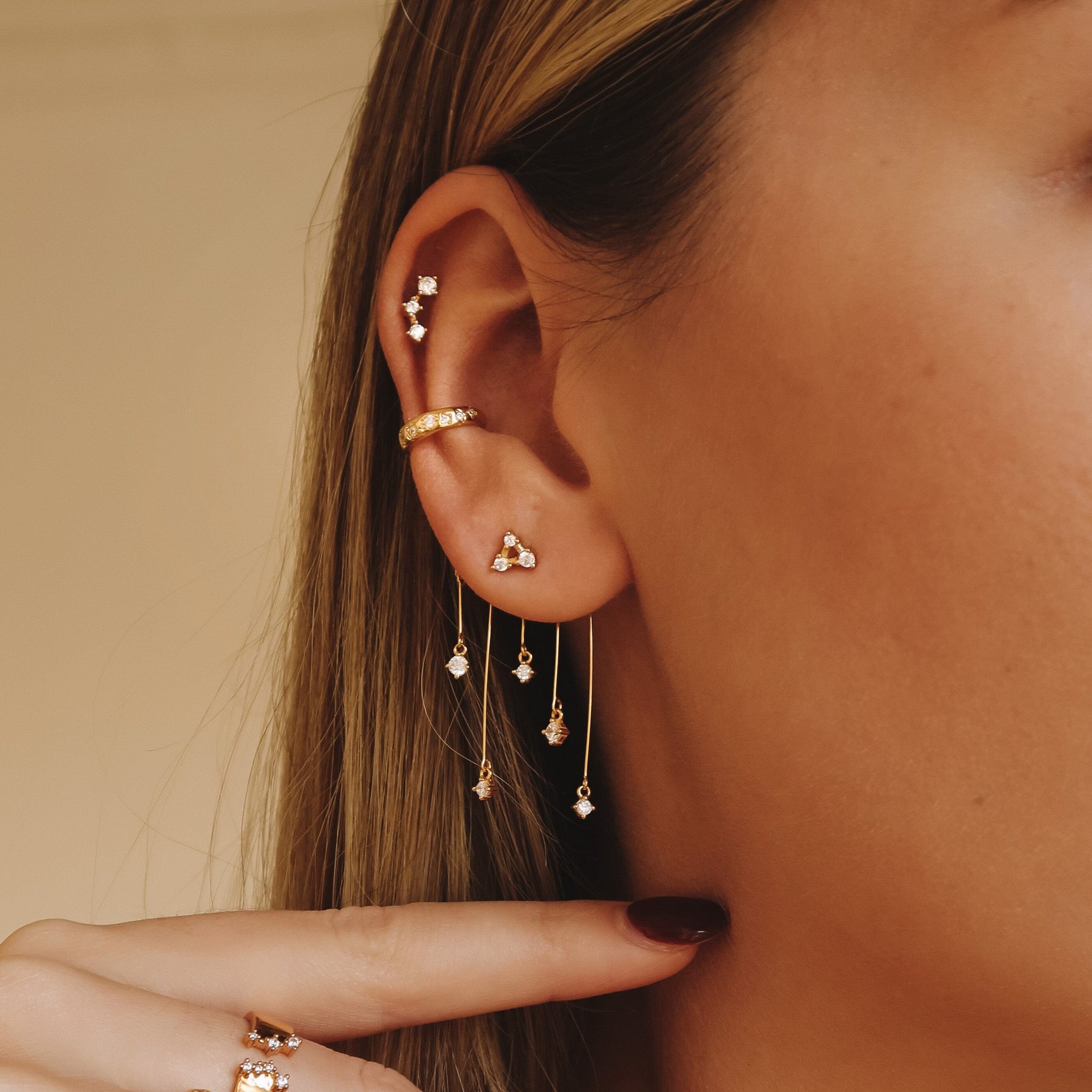 Pluie d'Étoiles Boucles d'oreilles Nébuleuse