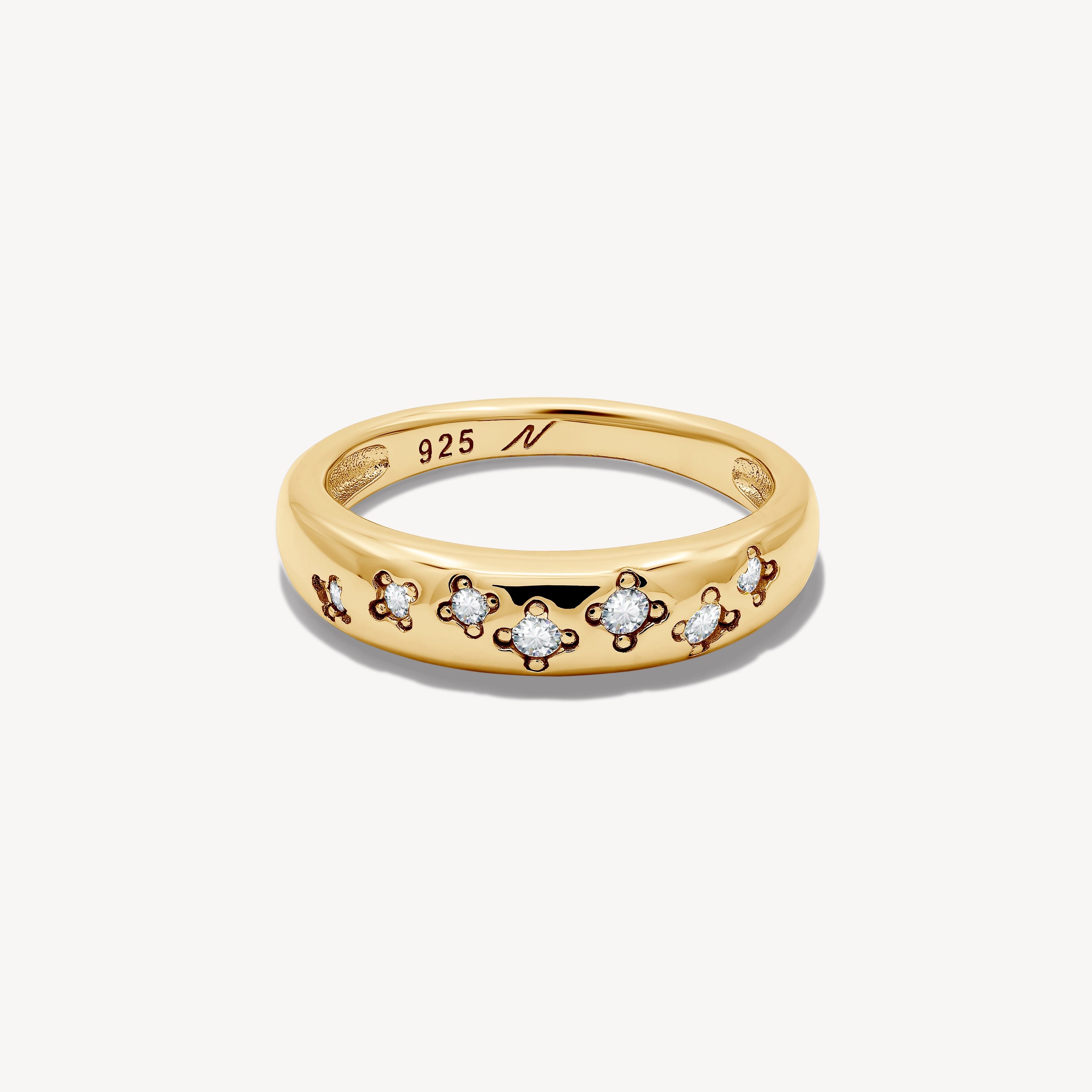 Bague Cassiopée blanche Nébuleuse