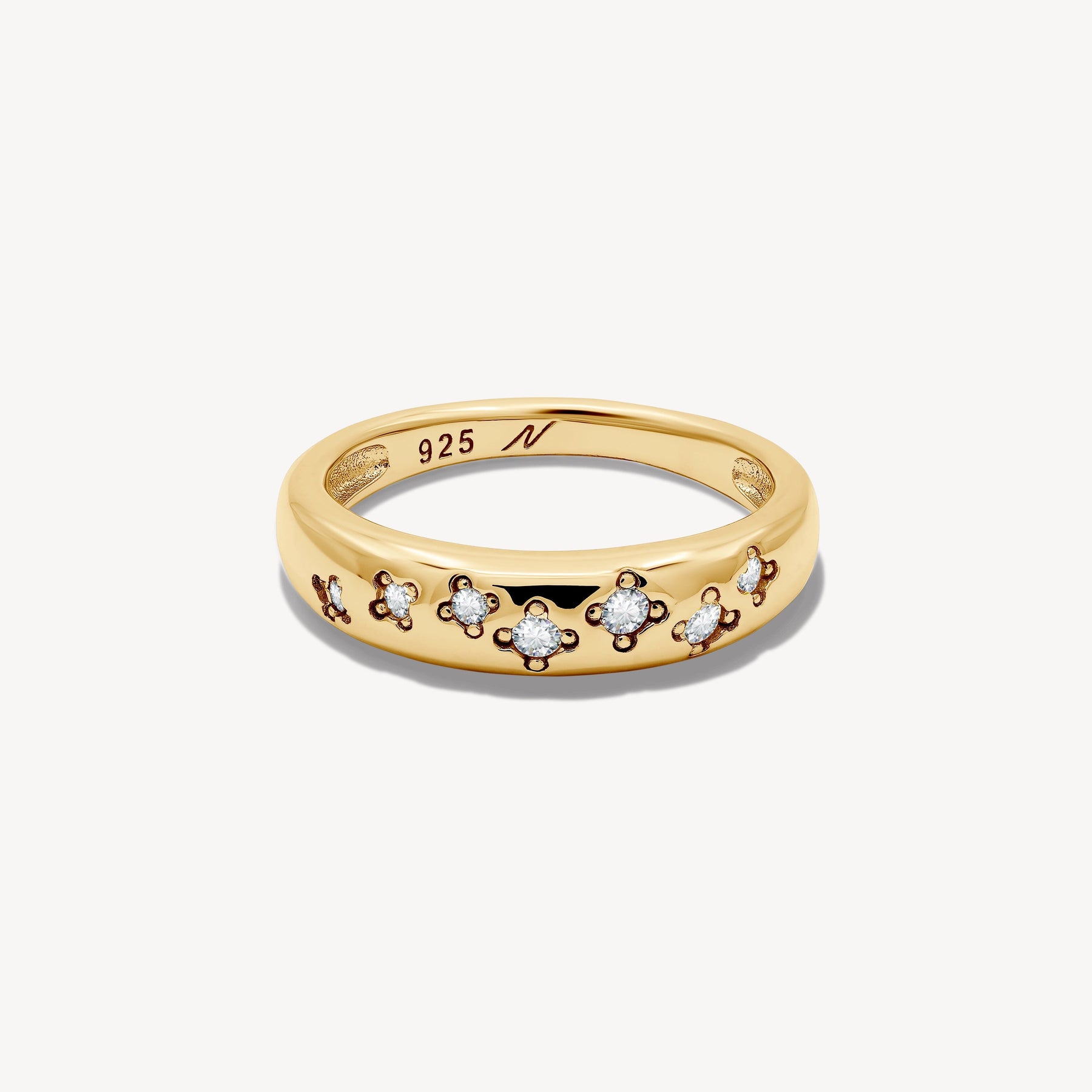 Bague Cassiopée blanche Nébuleuse
