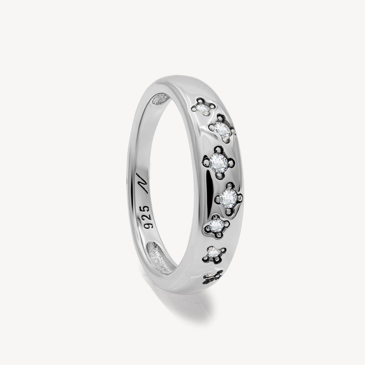 Bague Cassiopée blanche Nébuleuse