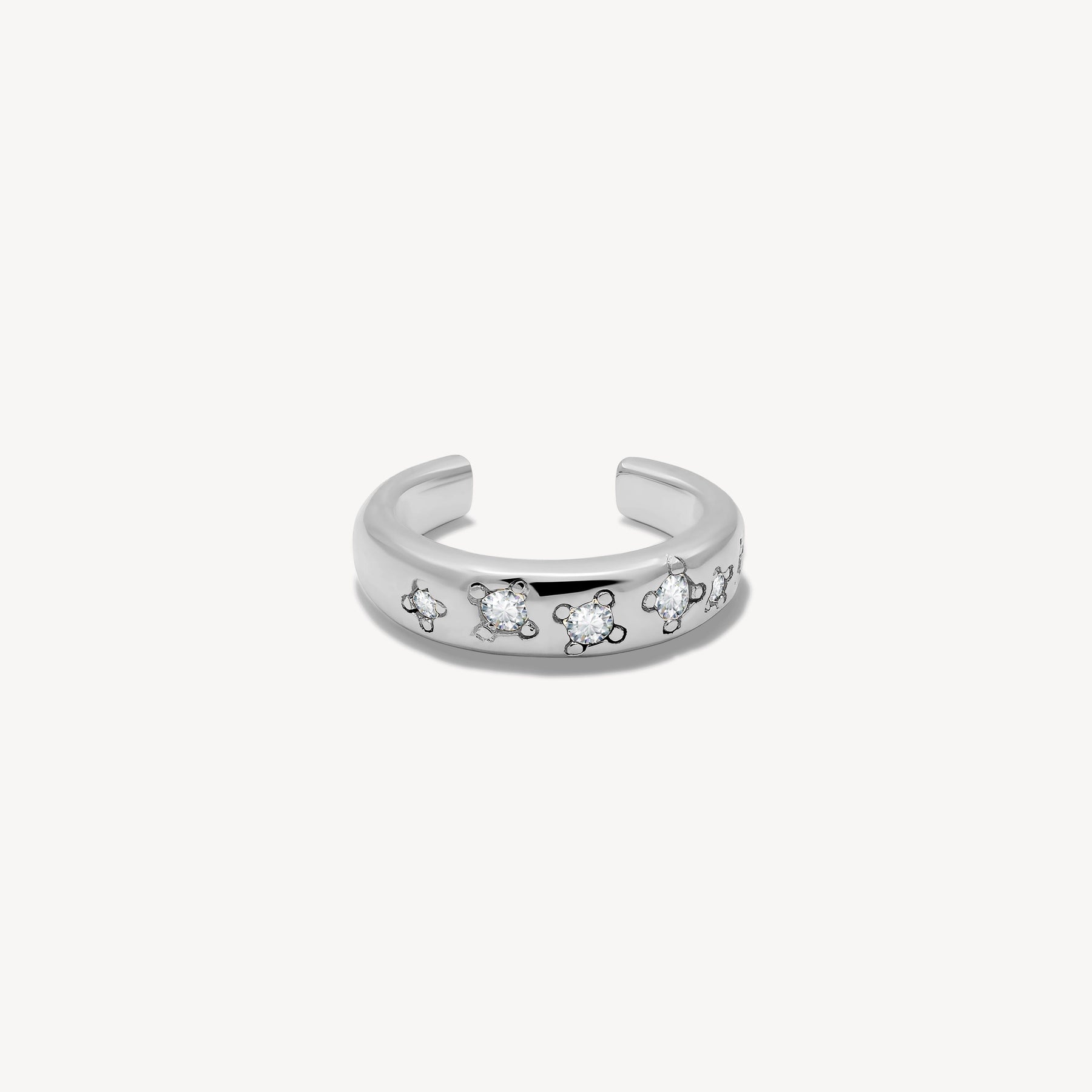 Earcuff cassiopée blanc Earcuffs Nébuleuse