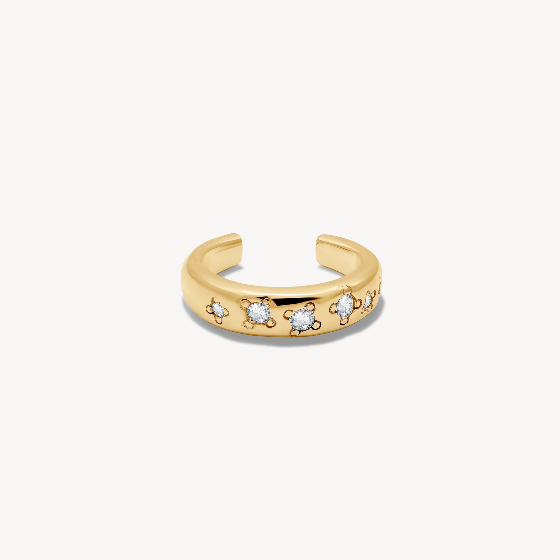 Earcuff cassiopée blanc Earcuffs Nébuleuse