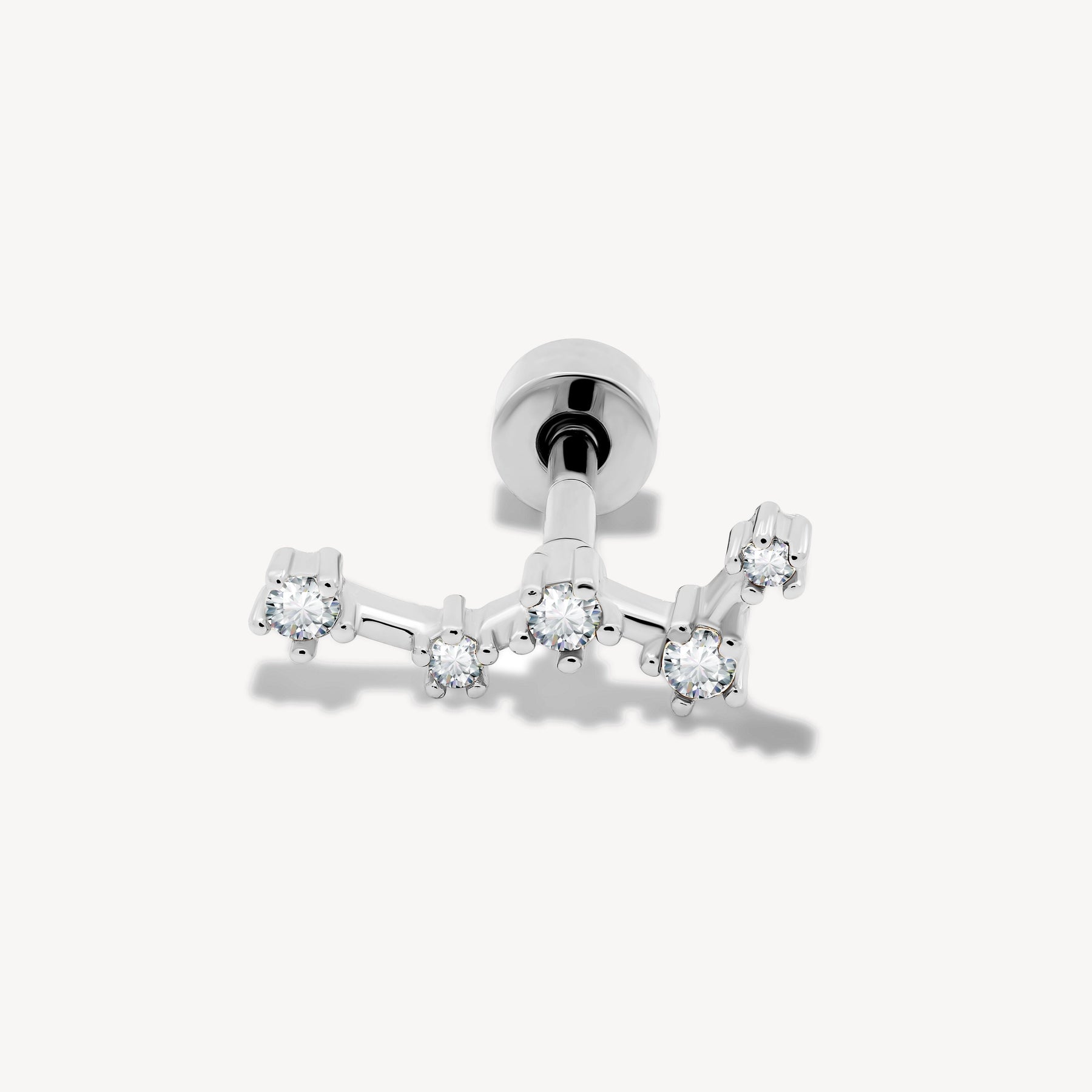 Cassiopée Blanche Piercing Nébuleuse