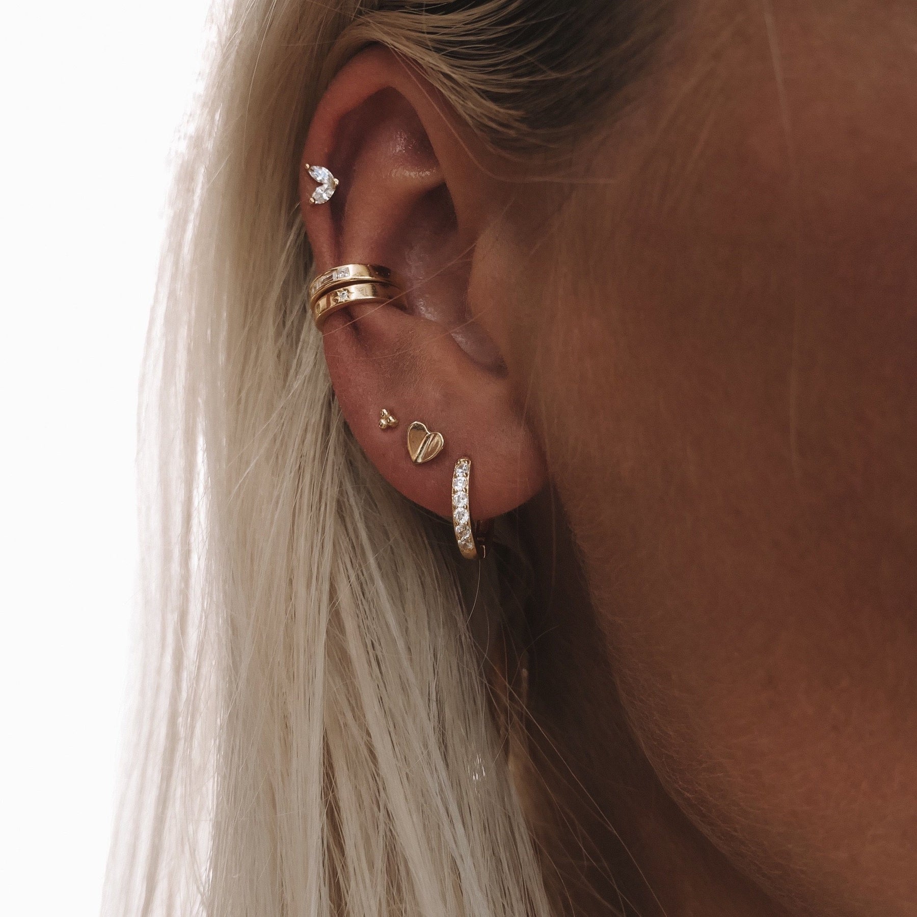 Diana Blanche Boucles d'oreilles Nébuleuse